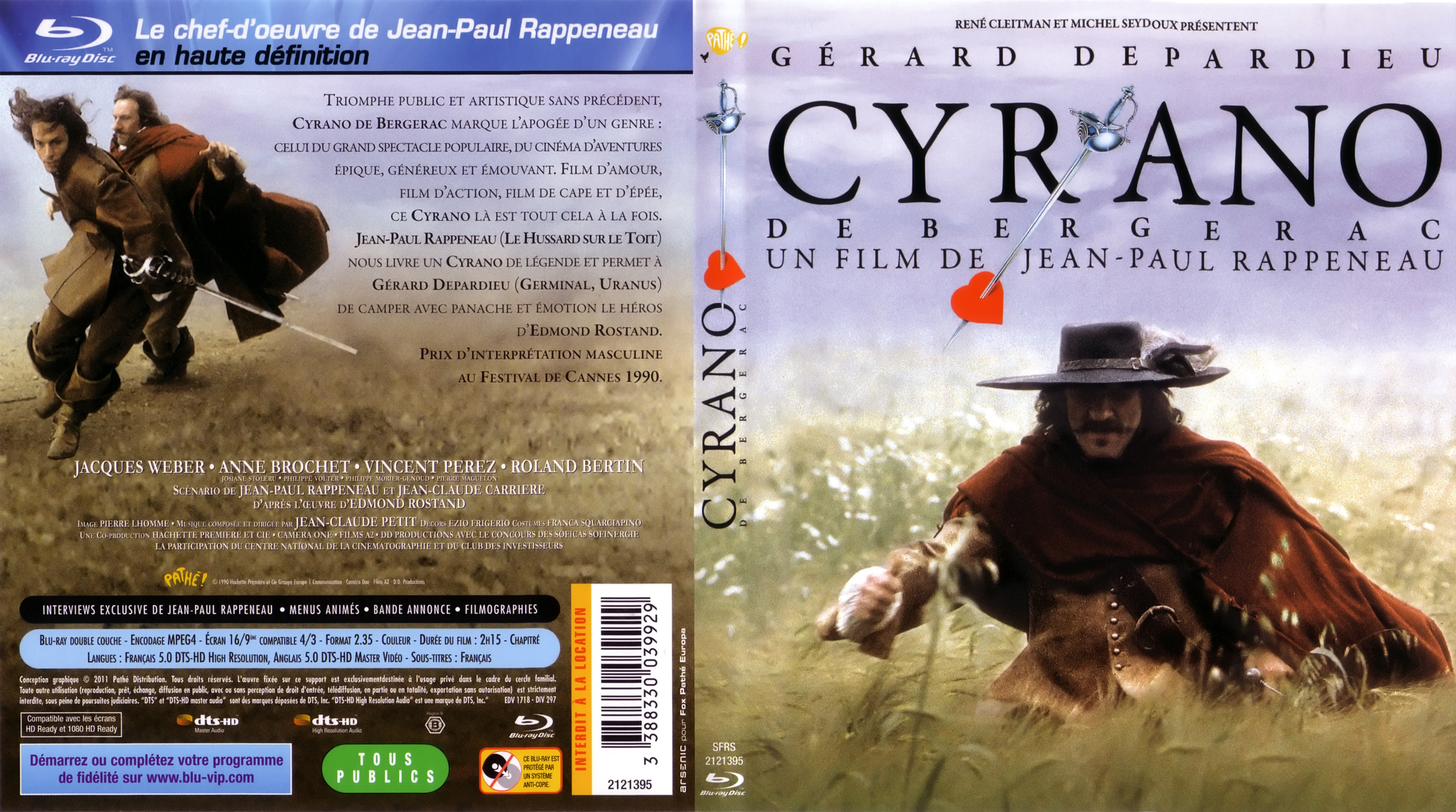 Jaquette DVD Cyrano de bergerac (BLU-RAY)
