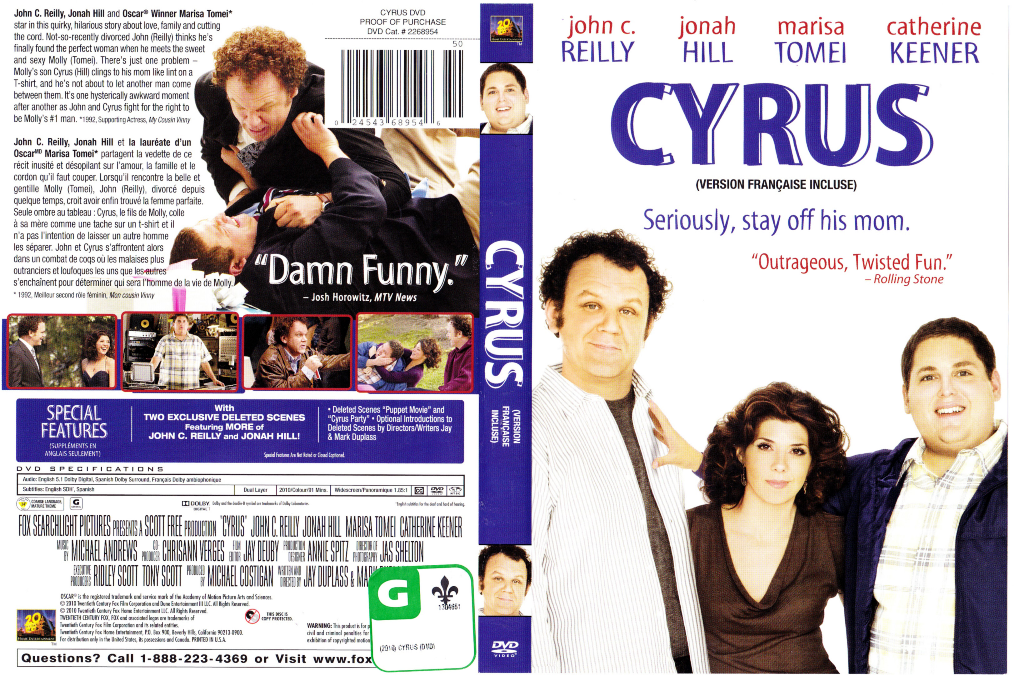 Jaquette DVD Cyrus (Canadienne)