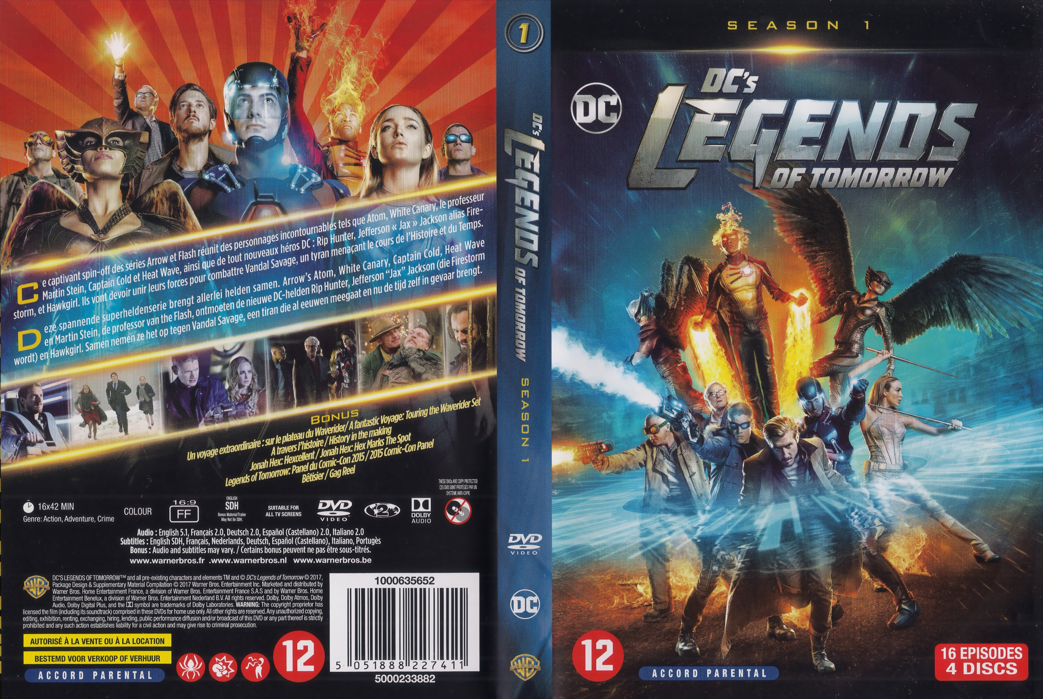 Jaquette DVD DC-s Legends of Tomorrow Saison 1