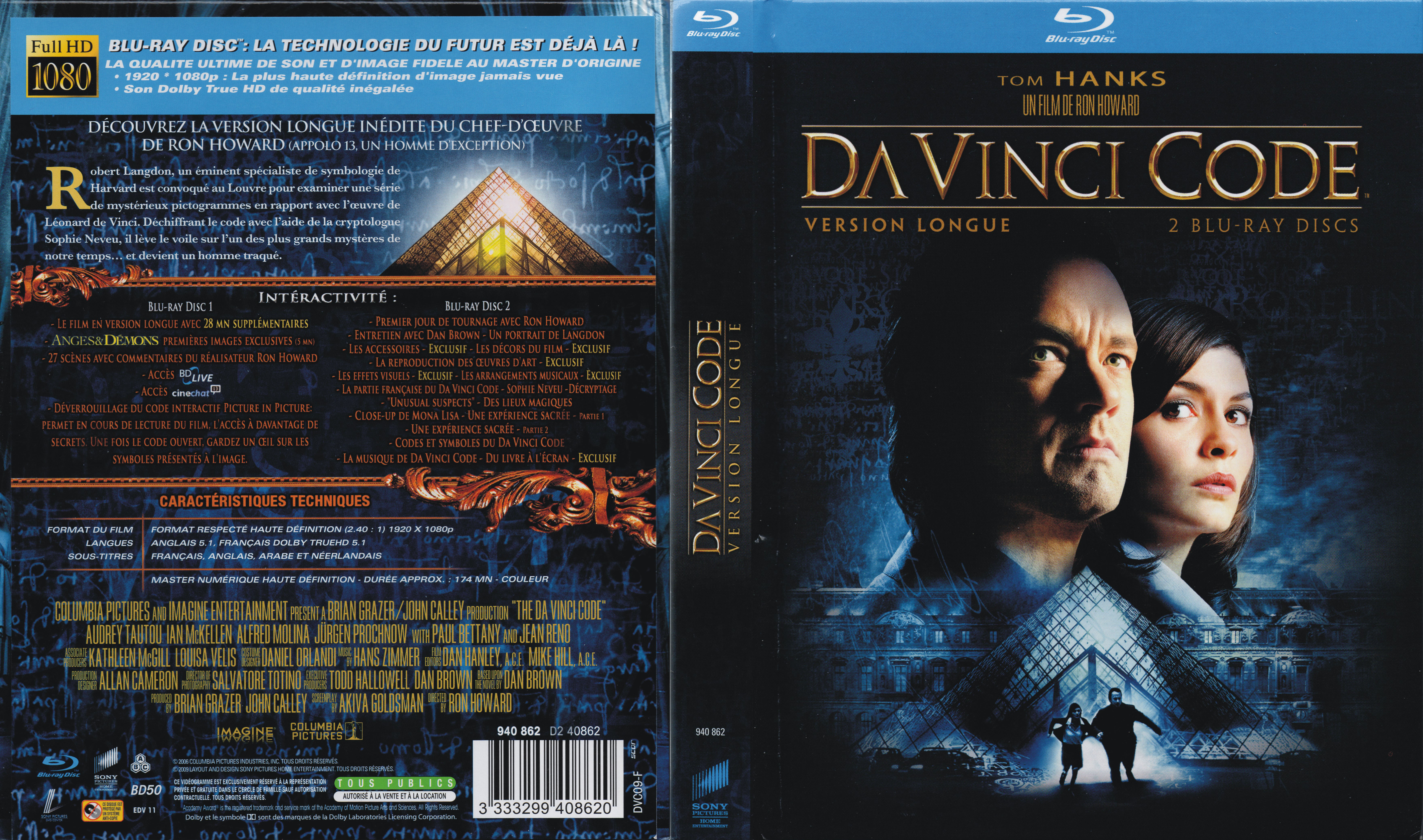 Jaquette DVD Da Vinci Code (BLU-RAY) v2