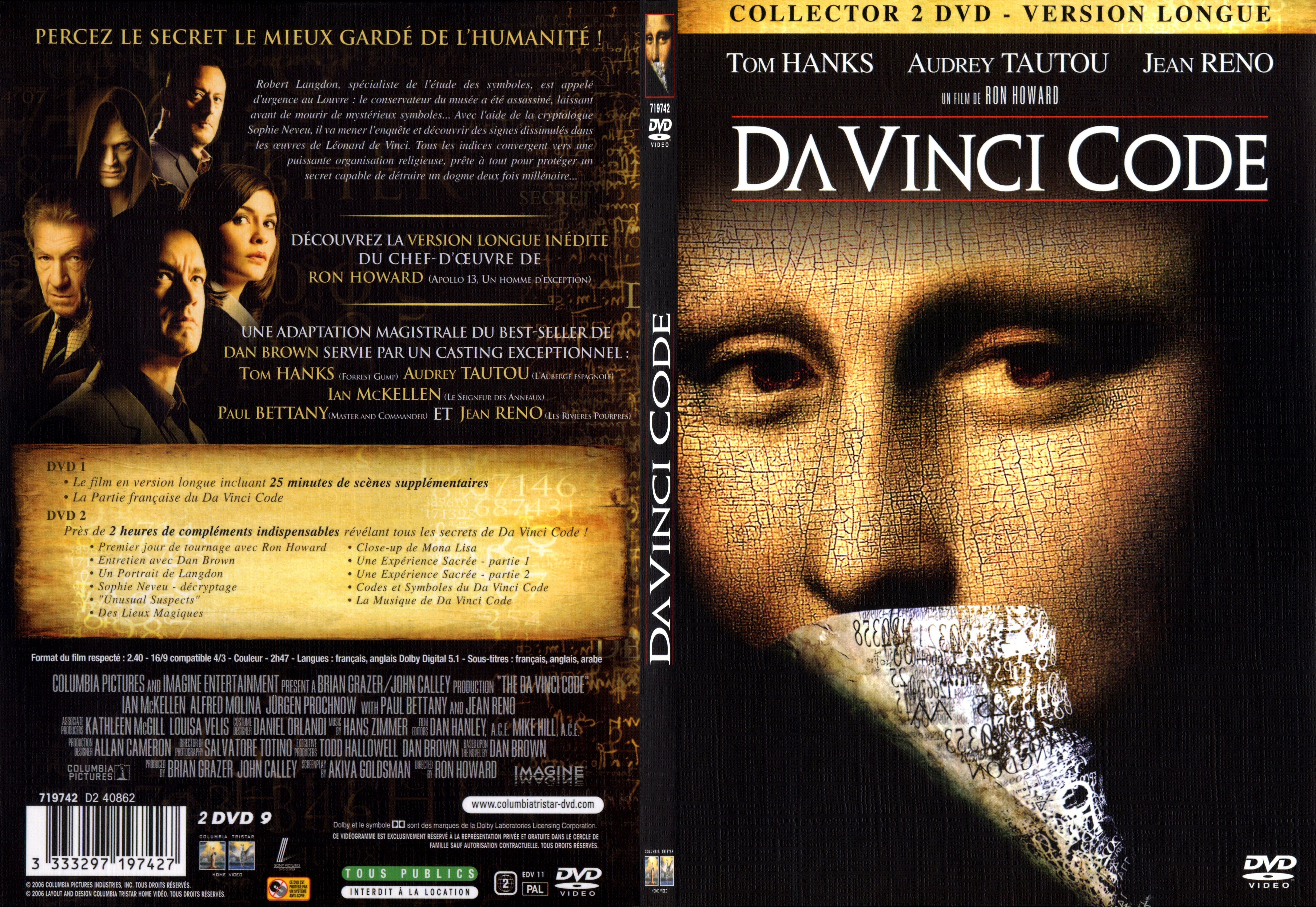 Jaquette DVD Da Vinci Code - SLIM