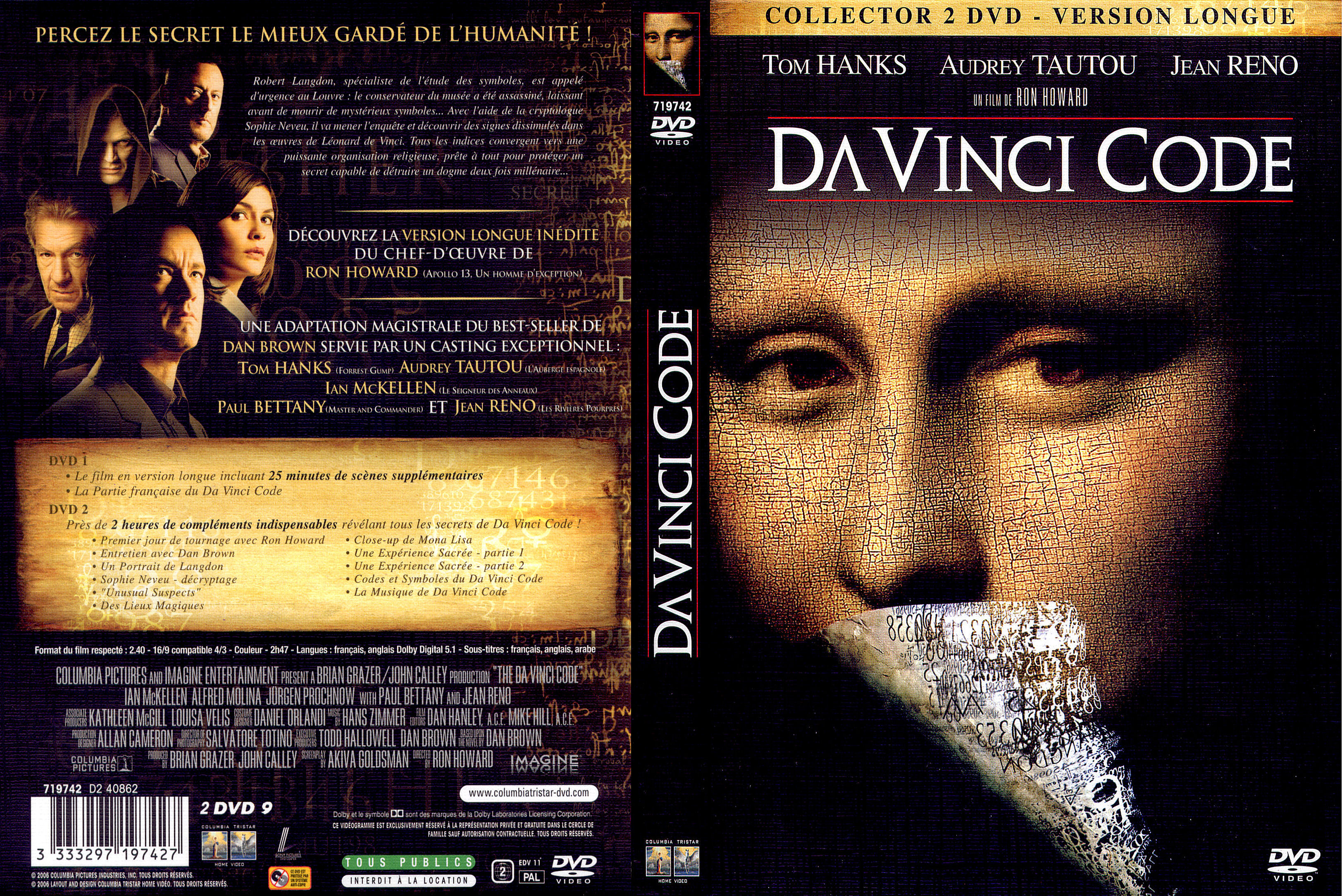 Jaquette DVD Da Vinci Code v3