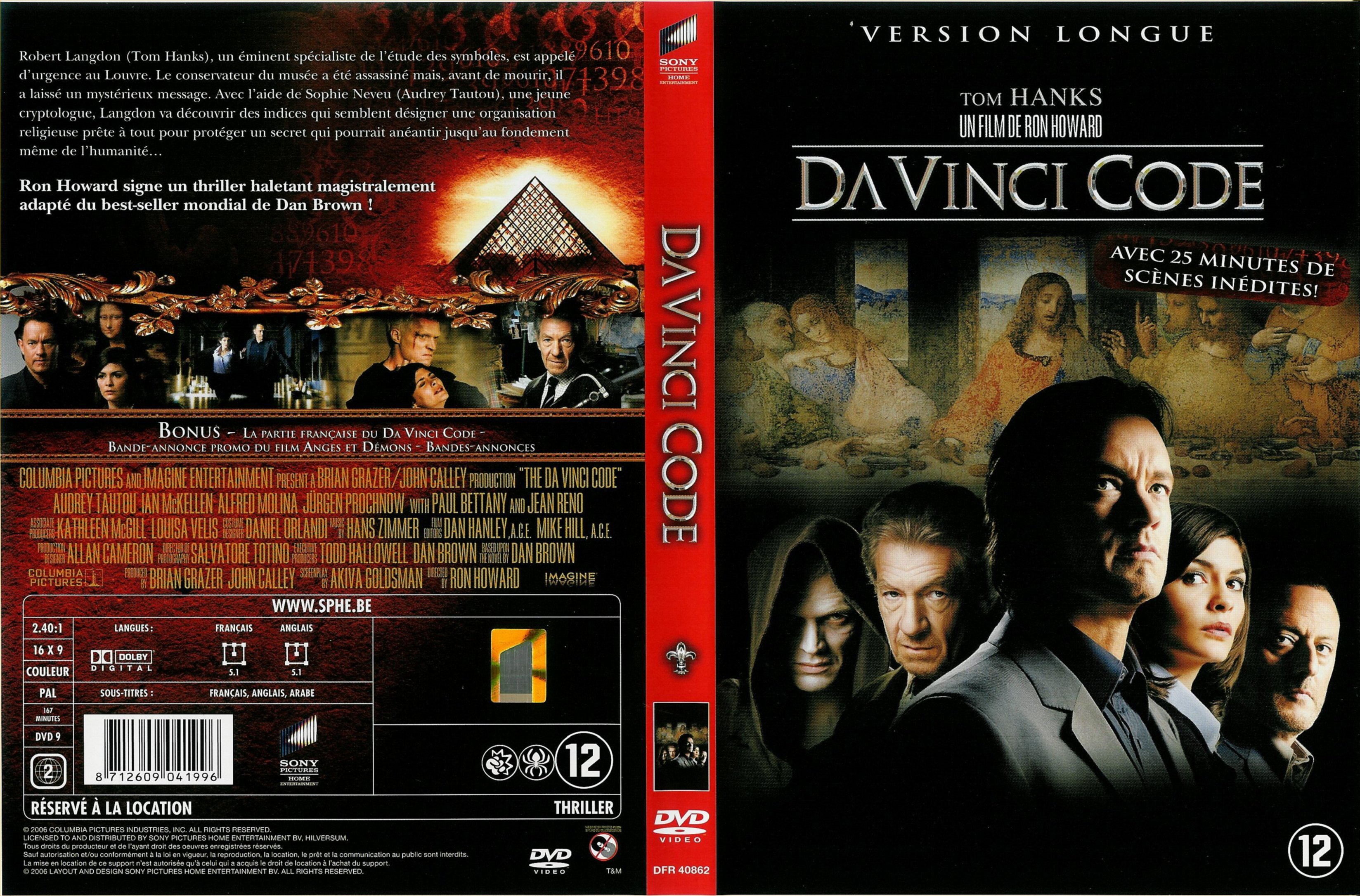 Jaquette DVD Da Vinci Code v4