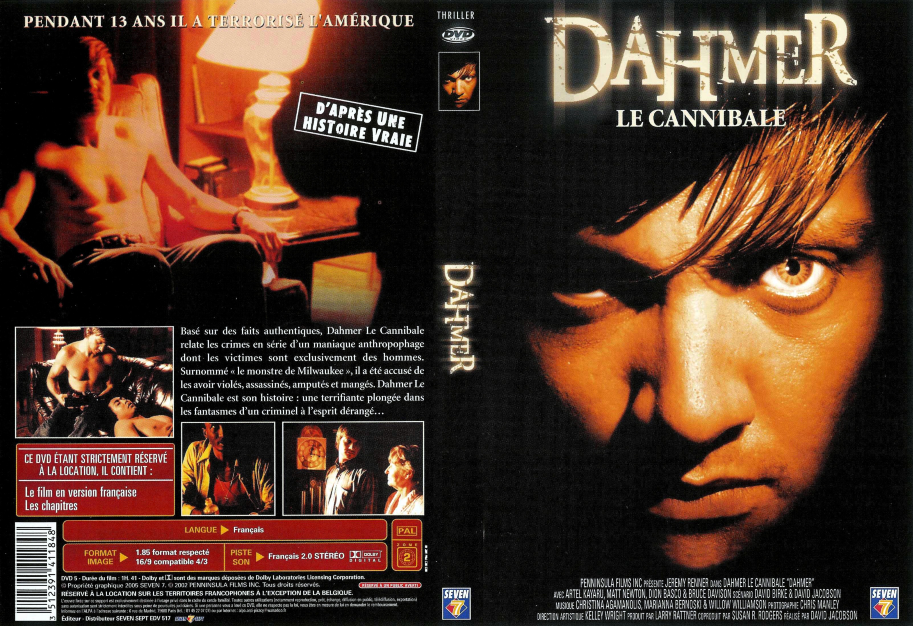 Jaquette DVD Dahmer le cannibale