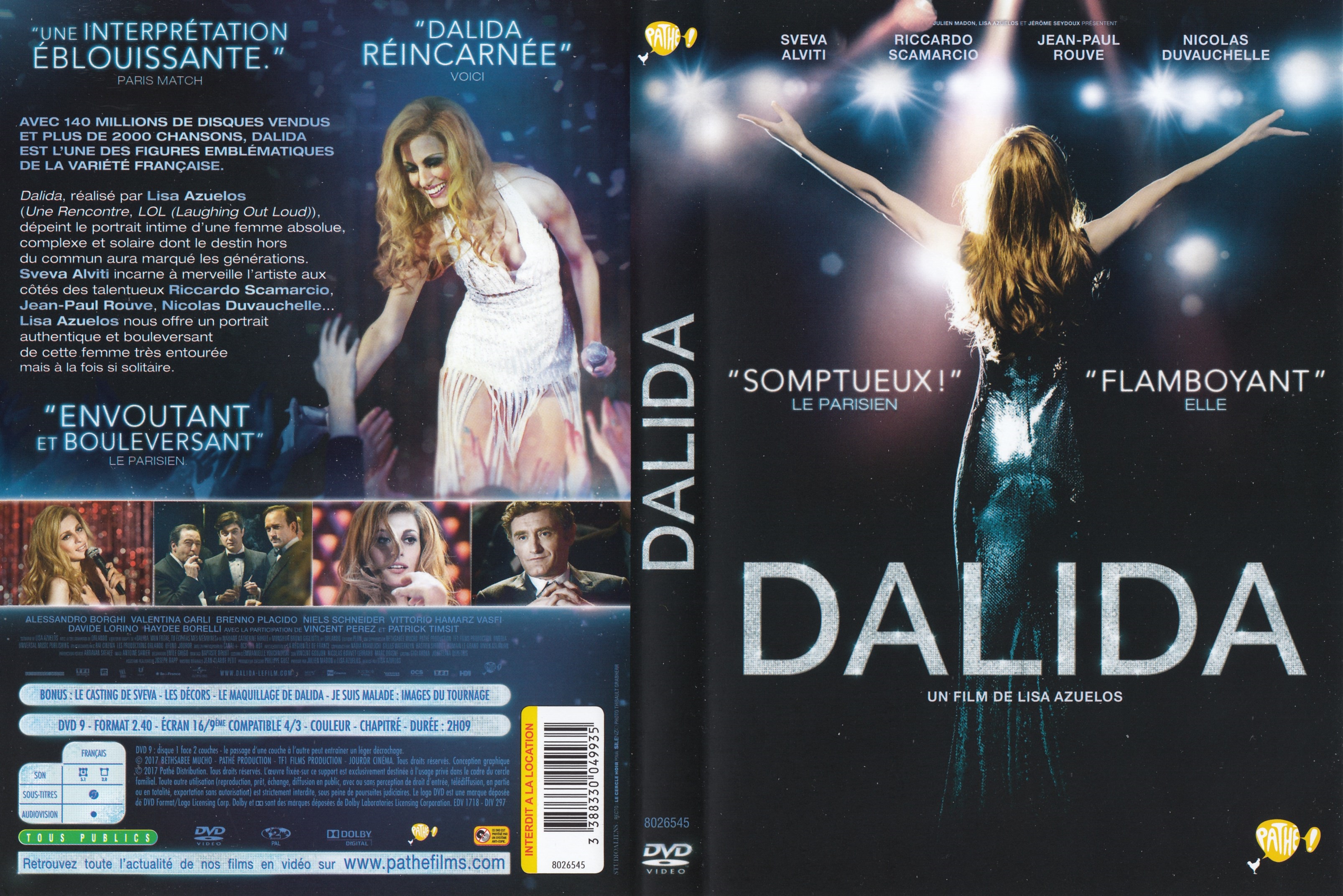 Jaquette DVD Dalida (2017)