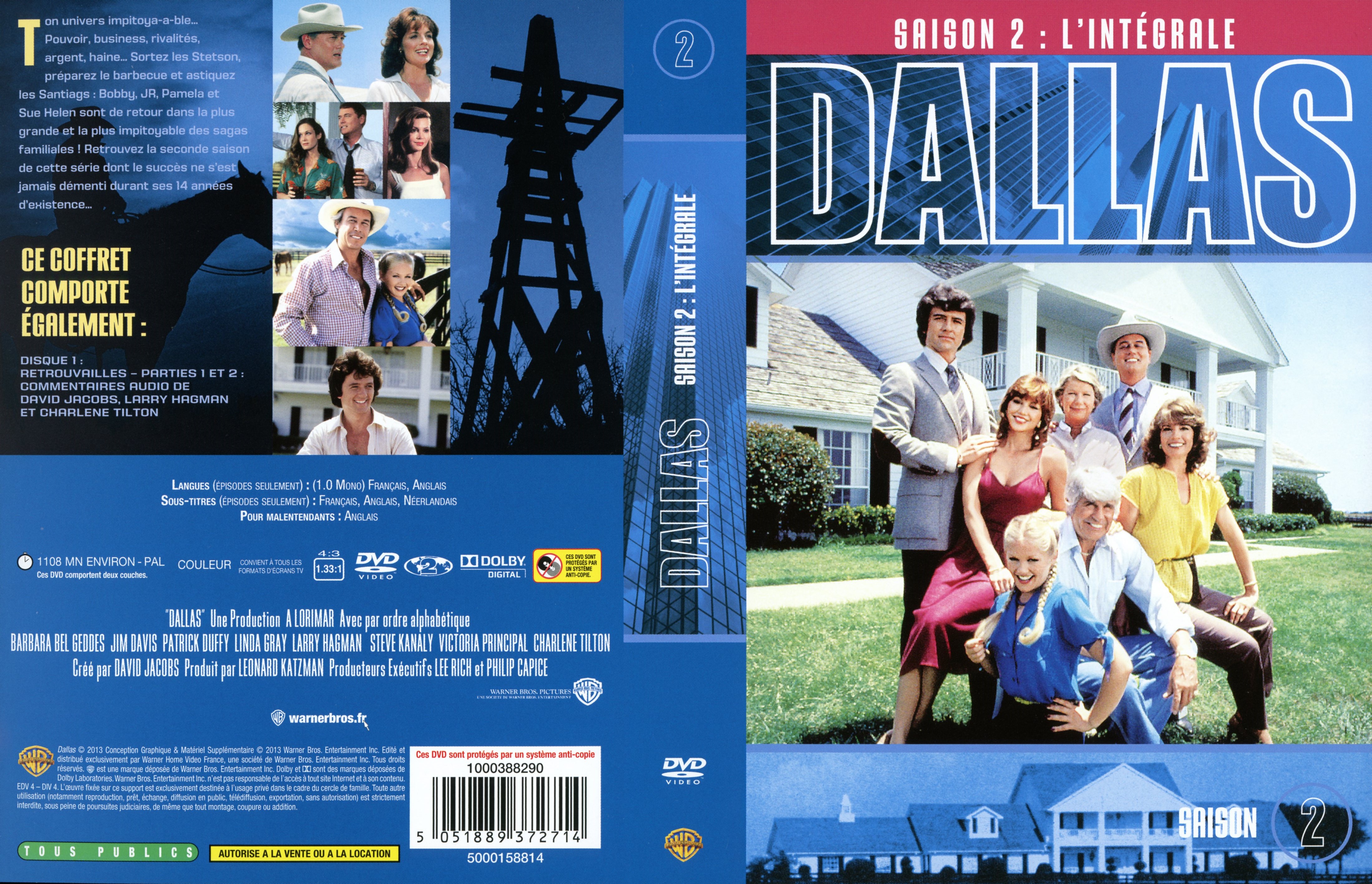 Jaquette DVD Dallas Saison 2 COFFRET v2