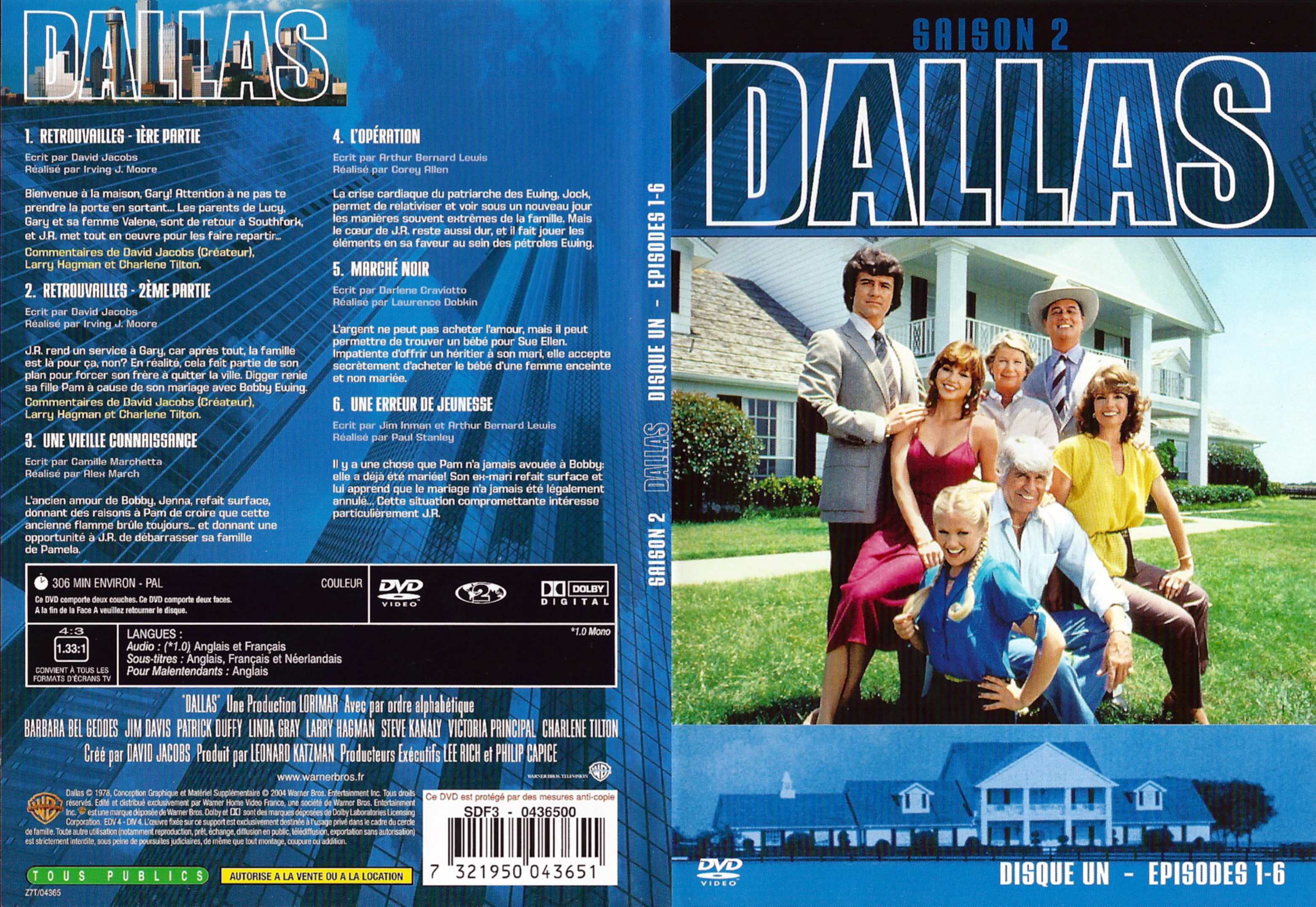 Jaquette DVD Dallas Saison 2 DVD 1