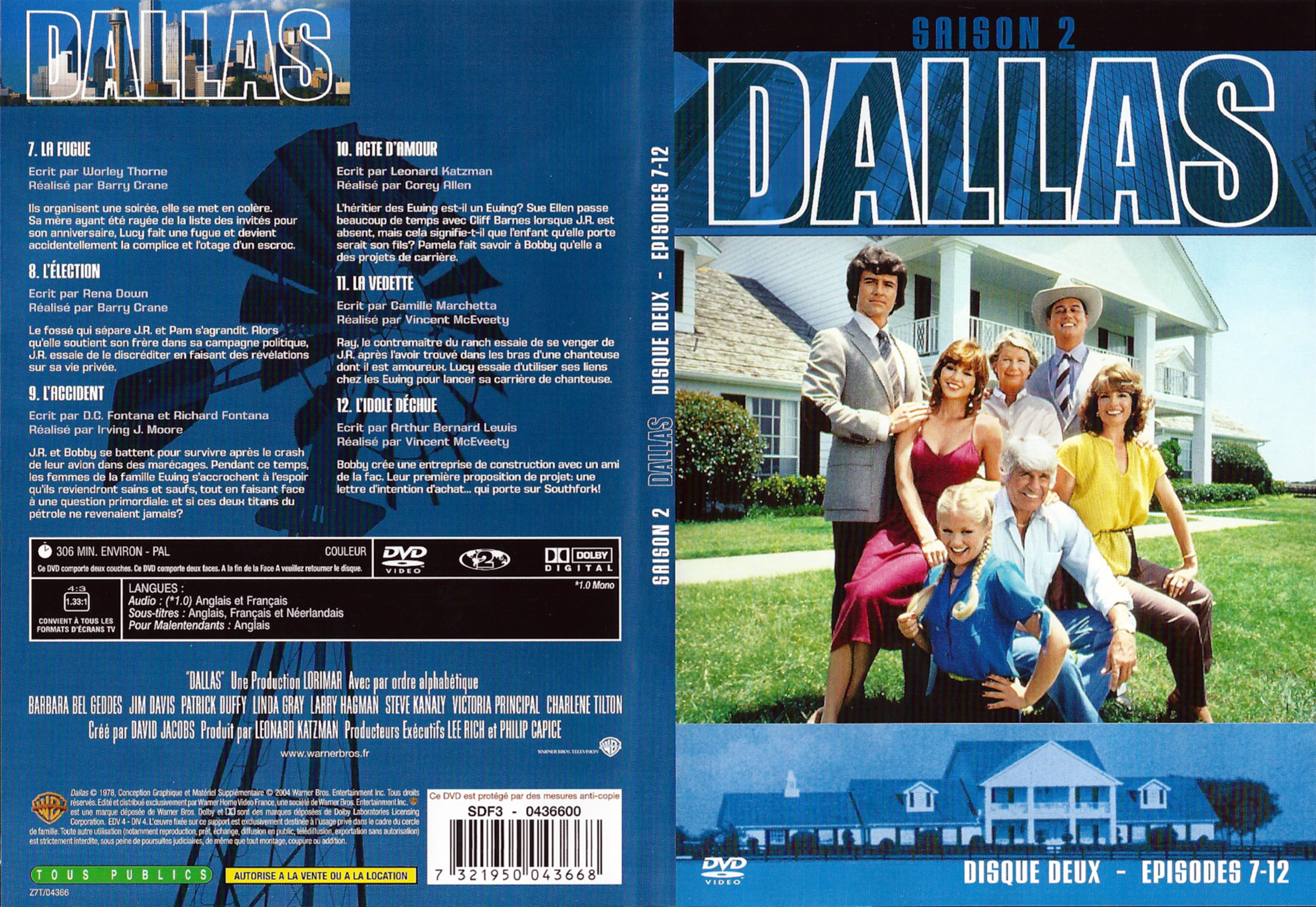 Jaquette DVD Dallas Saison 2 DVD 2