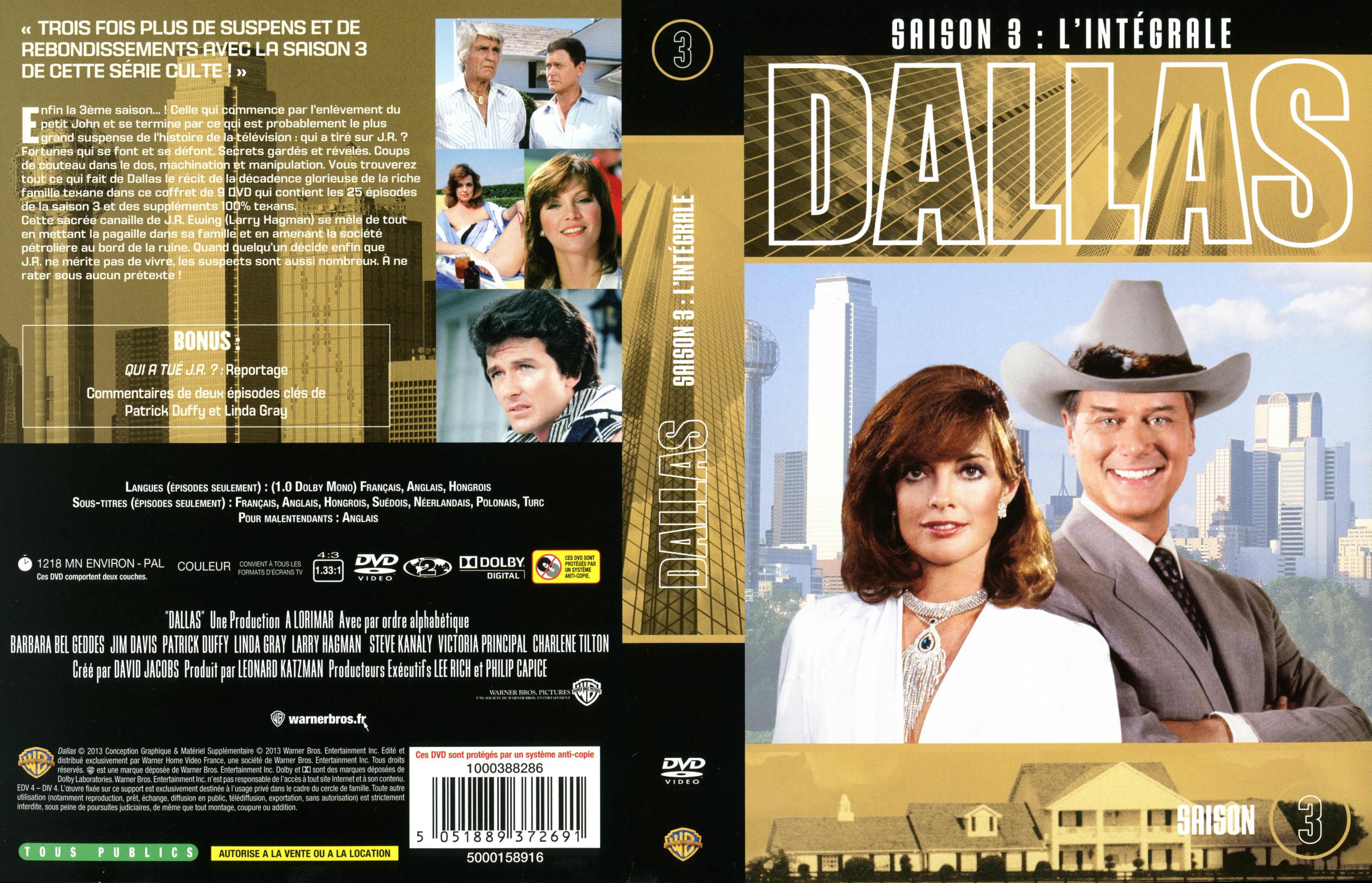 Jaquette DVD Dallas Saison 3 COFFRET v2