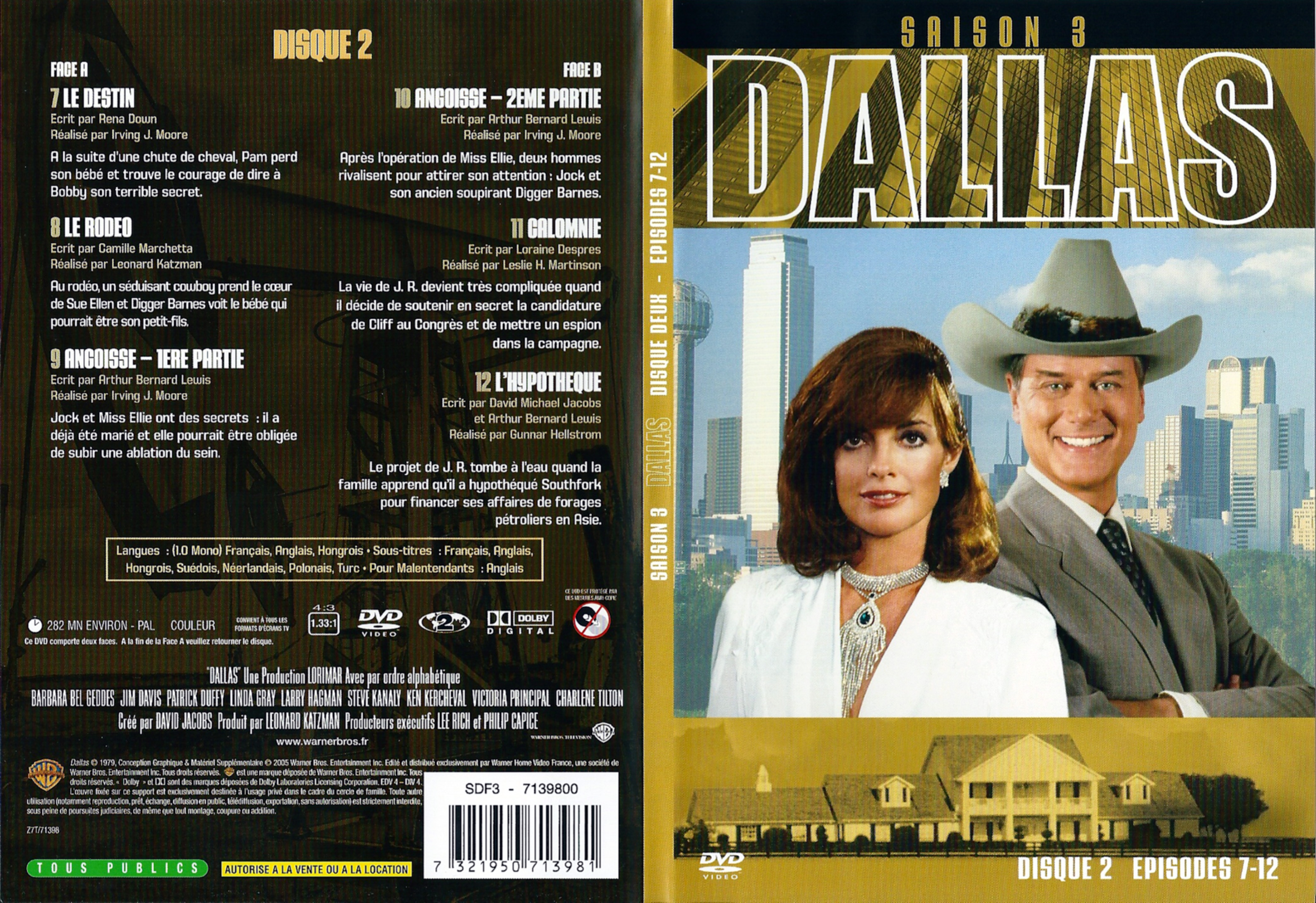 Jaquette DVD Dallas Saison 3 DVD 2