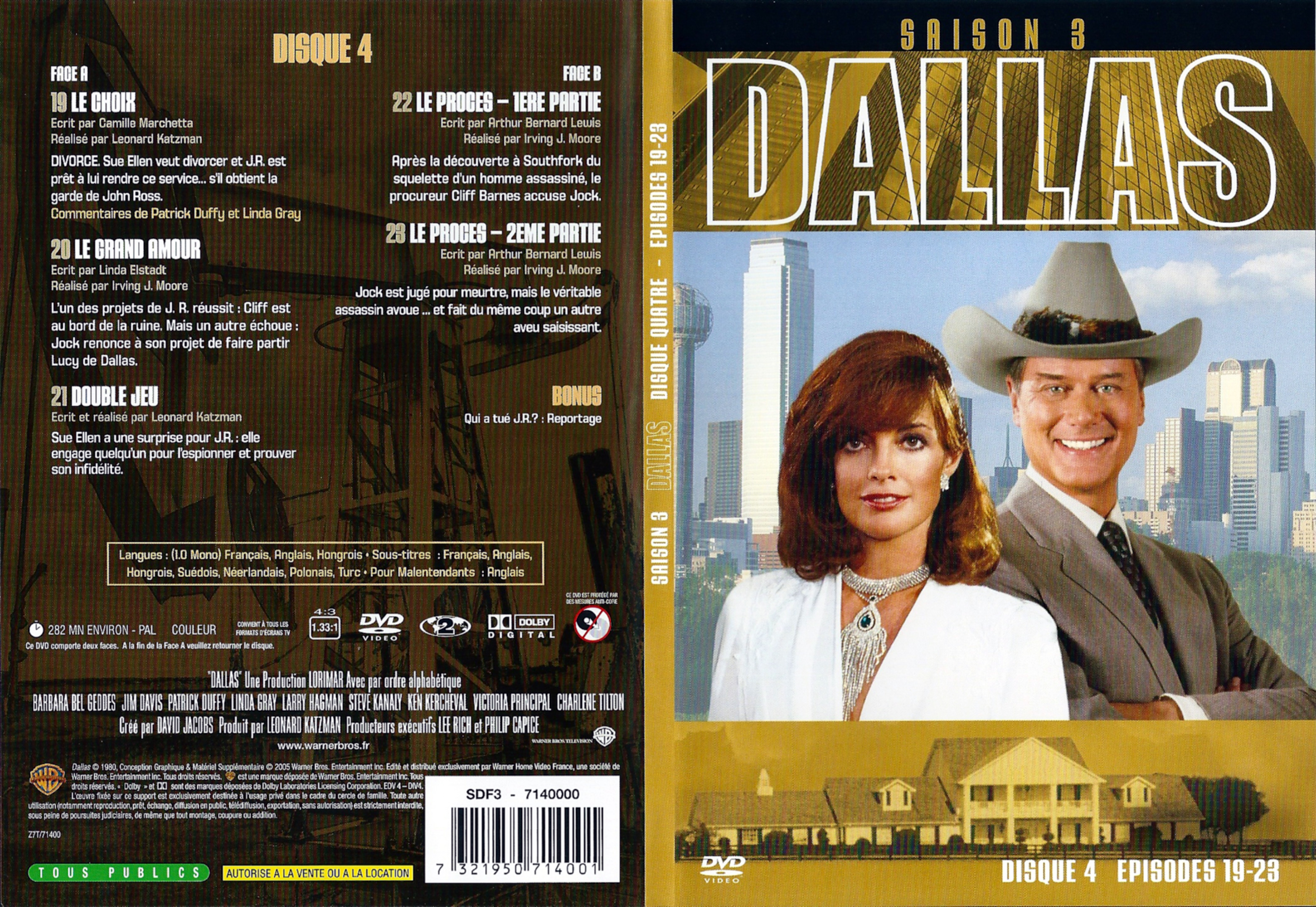 Jaquette DVD Dallas Saison 3 DVD 4