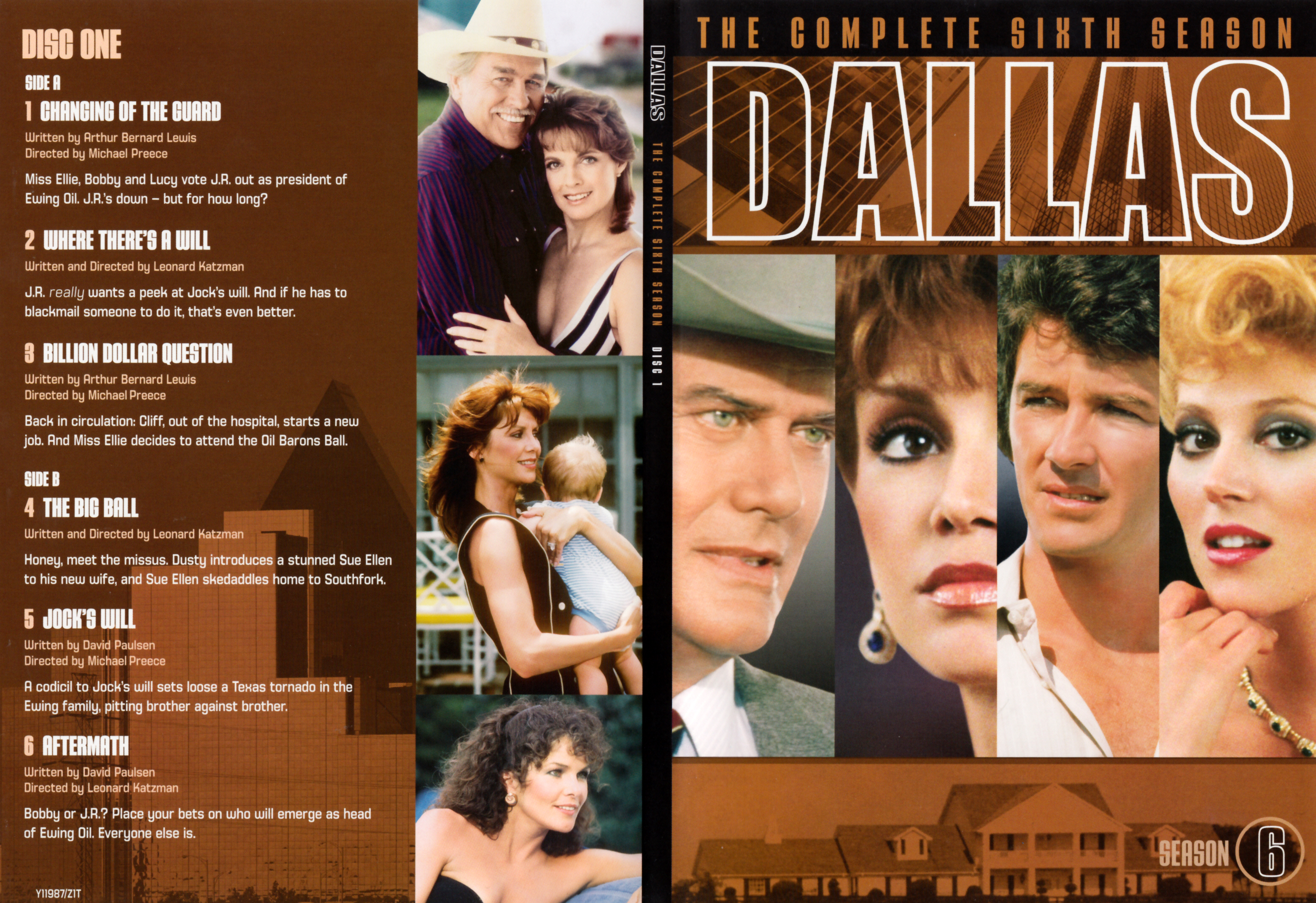 Jaquette DVD Dallas Saison 6 Zone 1 DVD 1