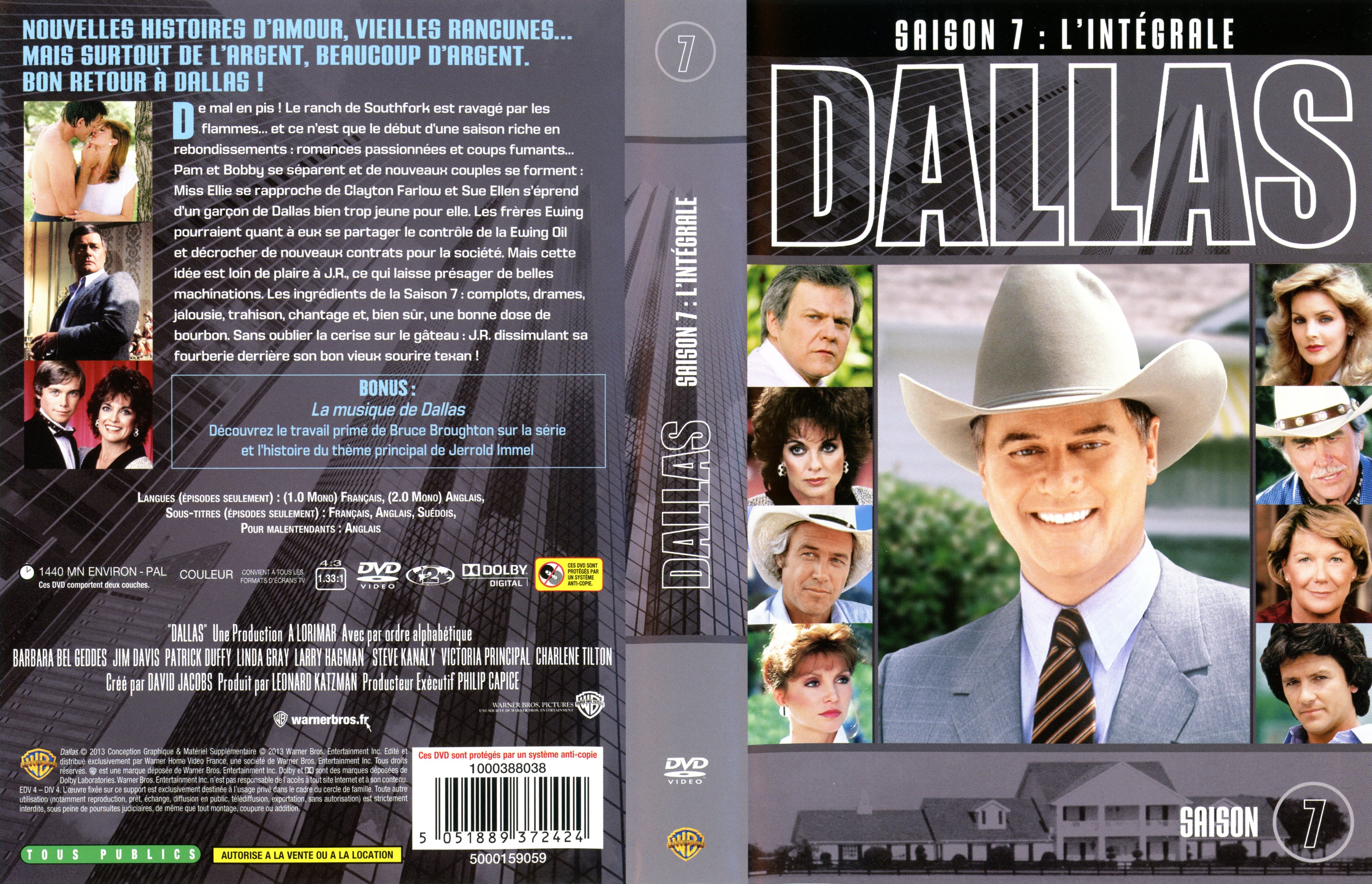 Jaquette DVD Dallas Saison 7 COFFRET