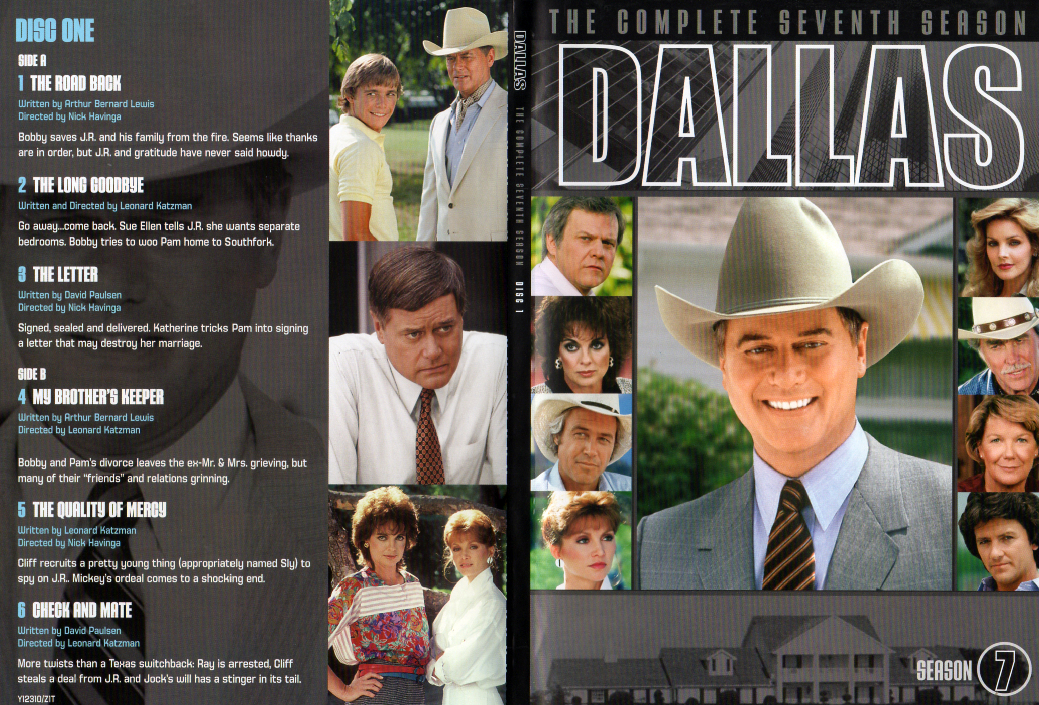 Jaquette DVD Dallas Saison 7 Zone 1 DVD 1