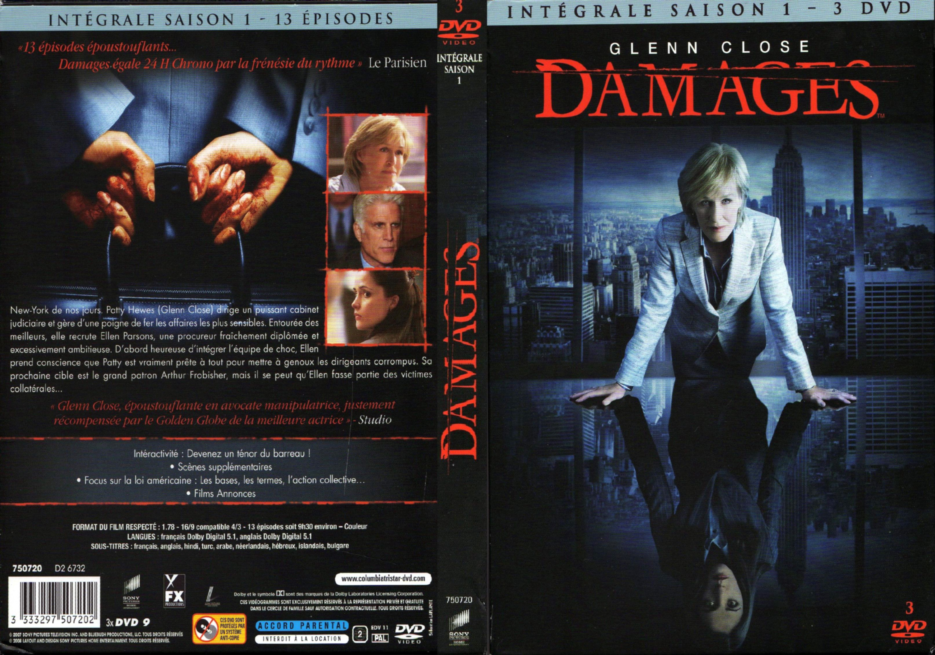 Jaquette DVD Damages saison 1