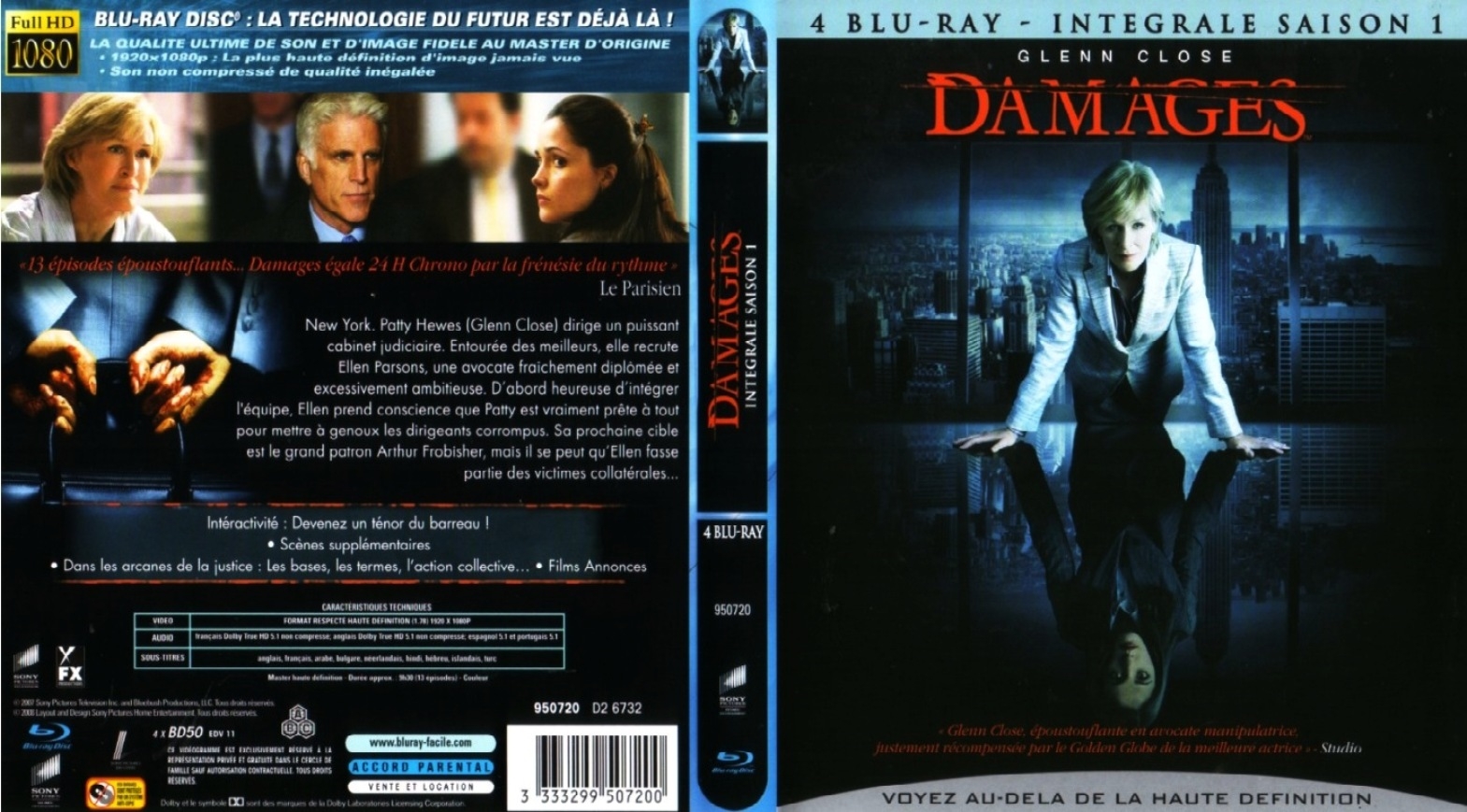 Jaquette DVD Damages saison 1 (BLU-RAY)