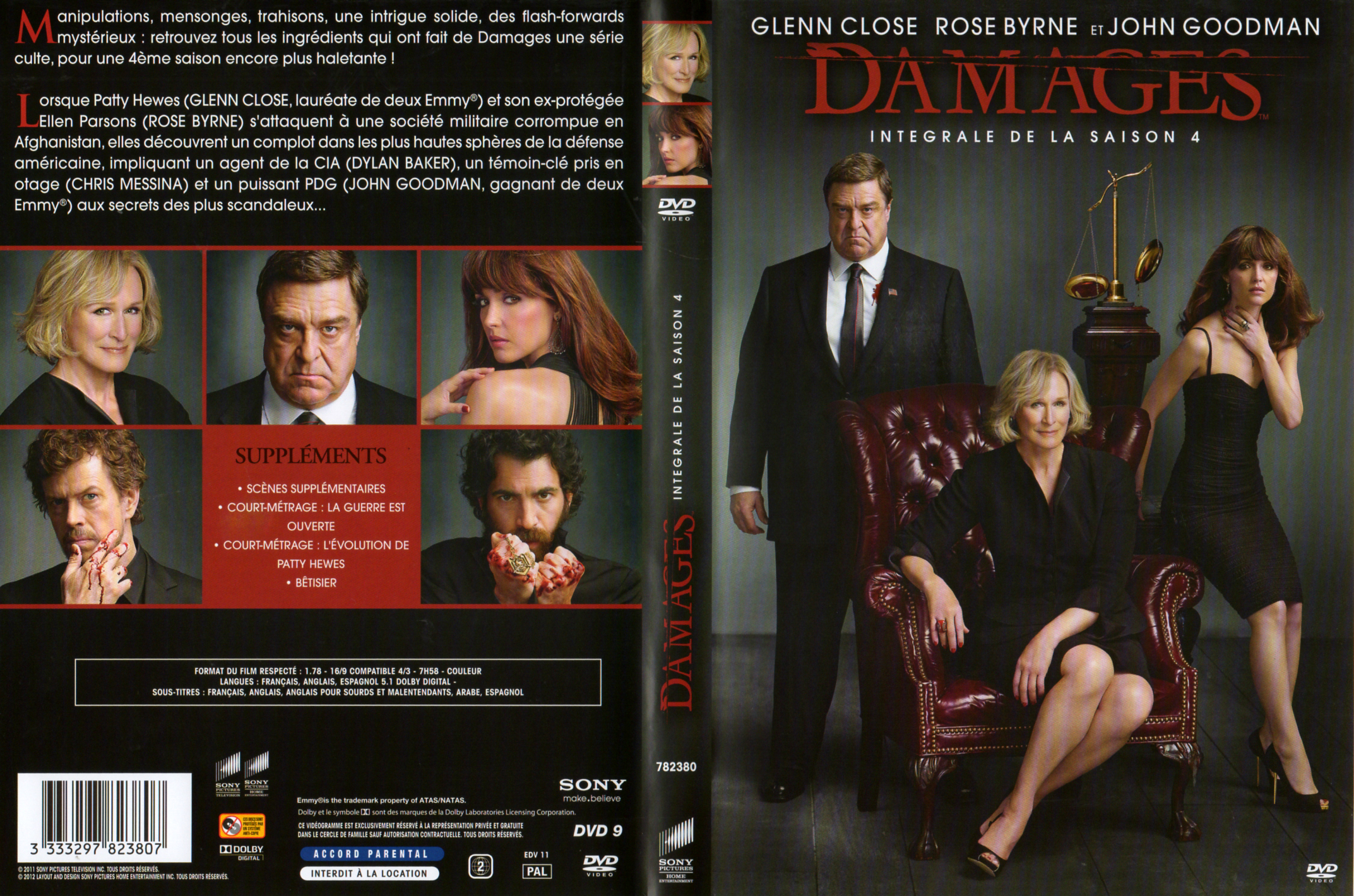 Jaquette DVD Damages saison 4