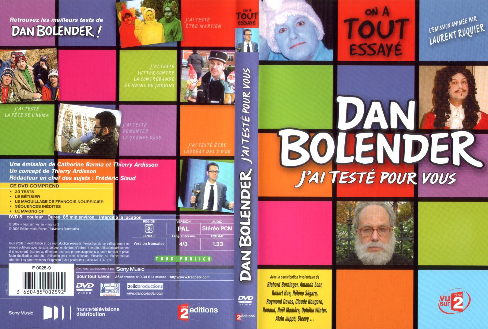 Jaquette DVD Dan Bolender j