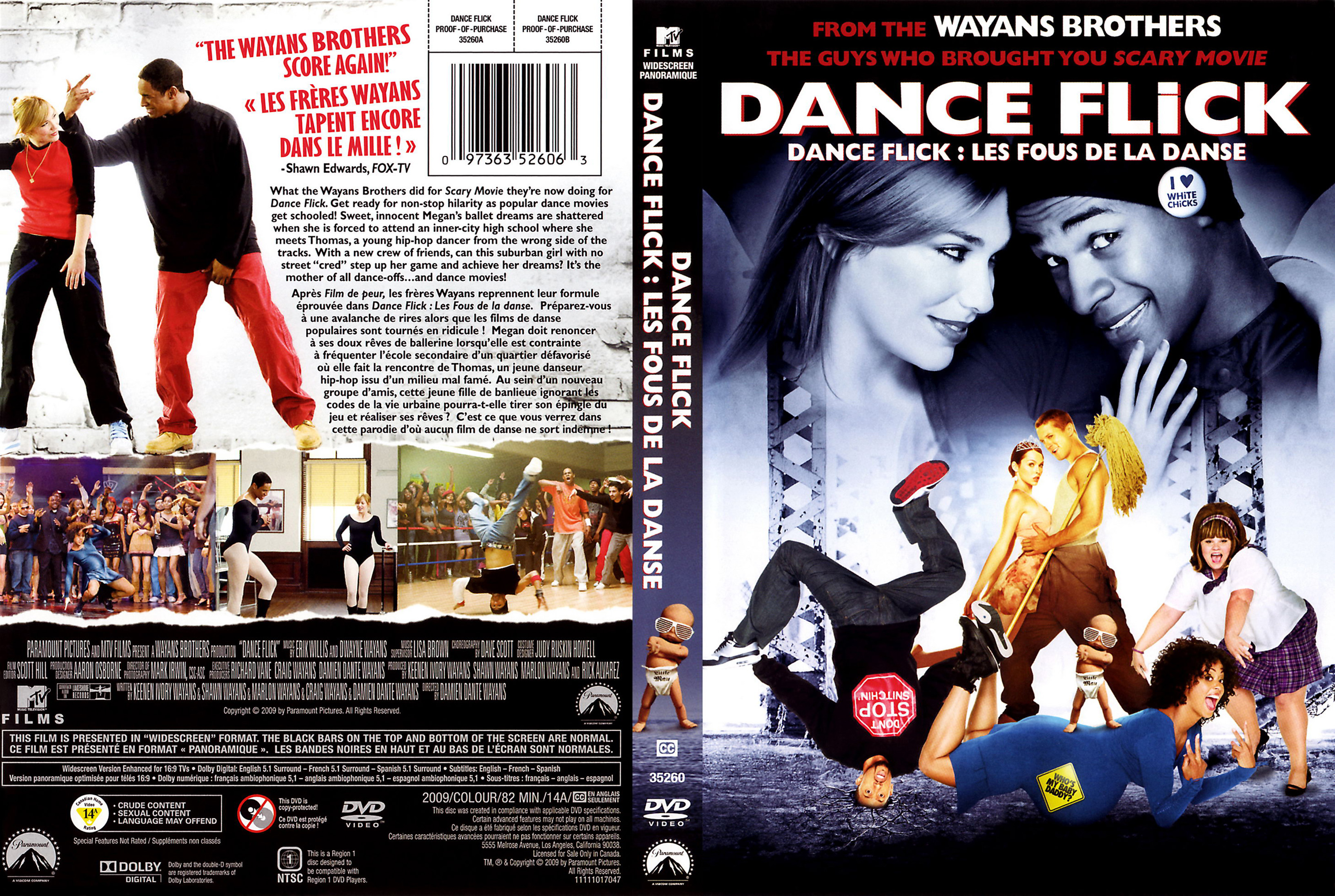 Jaquette DVD Dance flick (Canadienne)