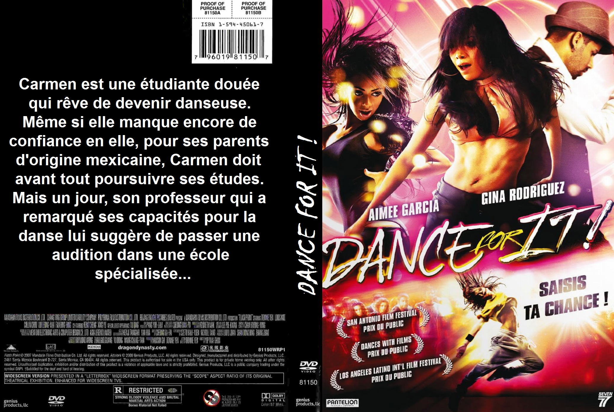 Jaquette DVD Dance for it custom