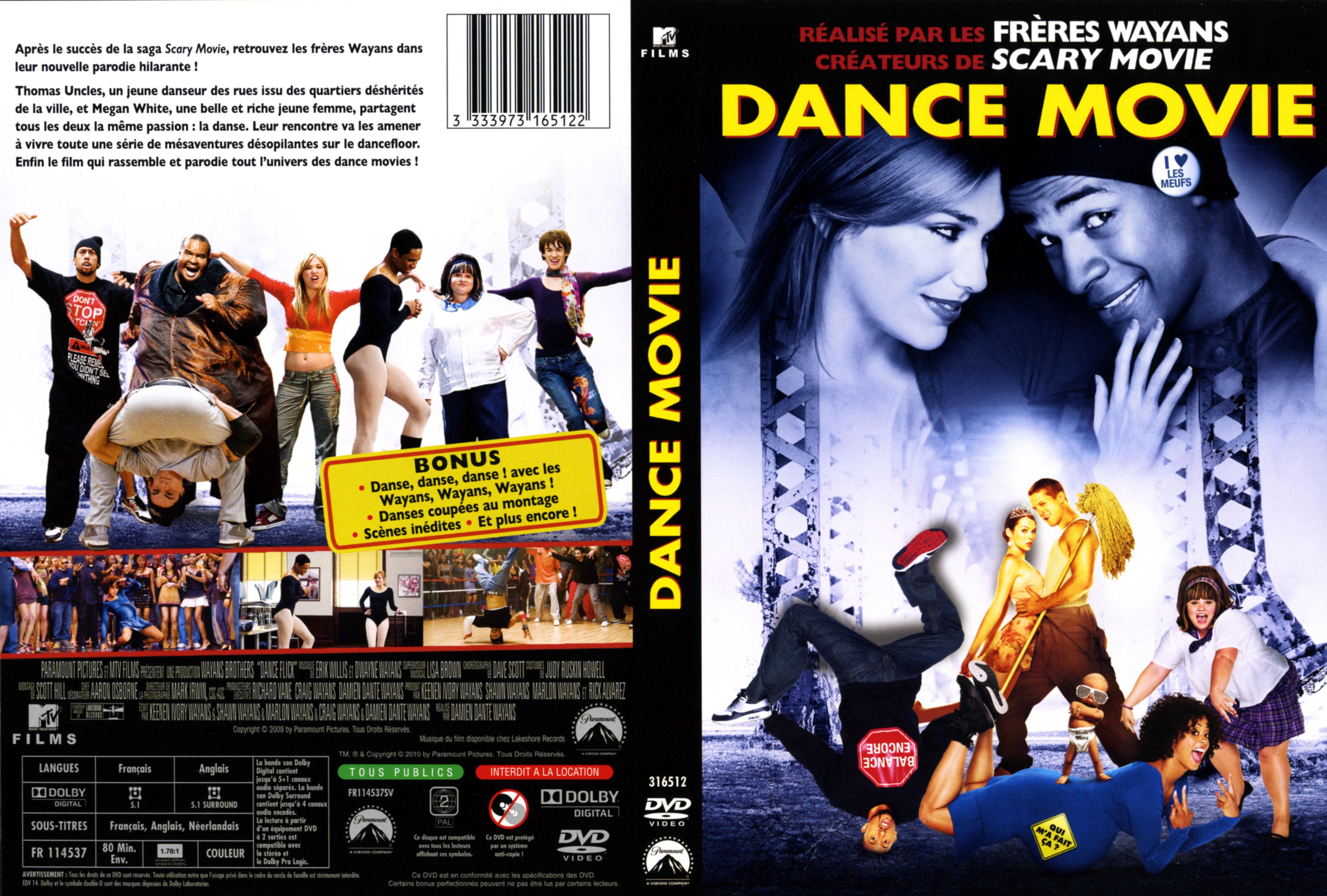 Jaquette DVD Dance movie