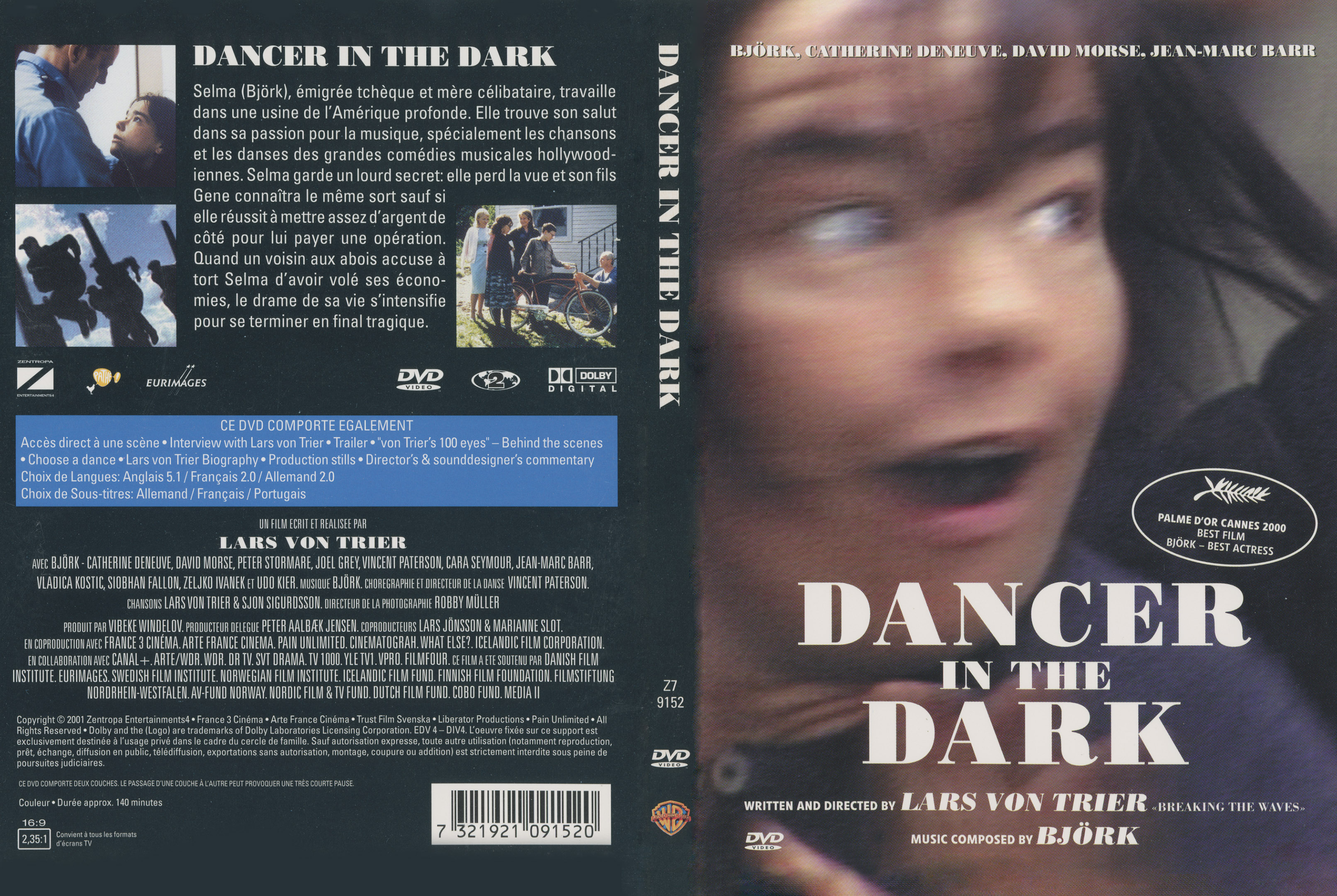 Jaquette DVD Dancer in the dark v3