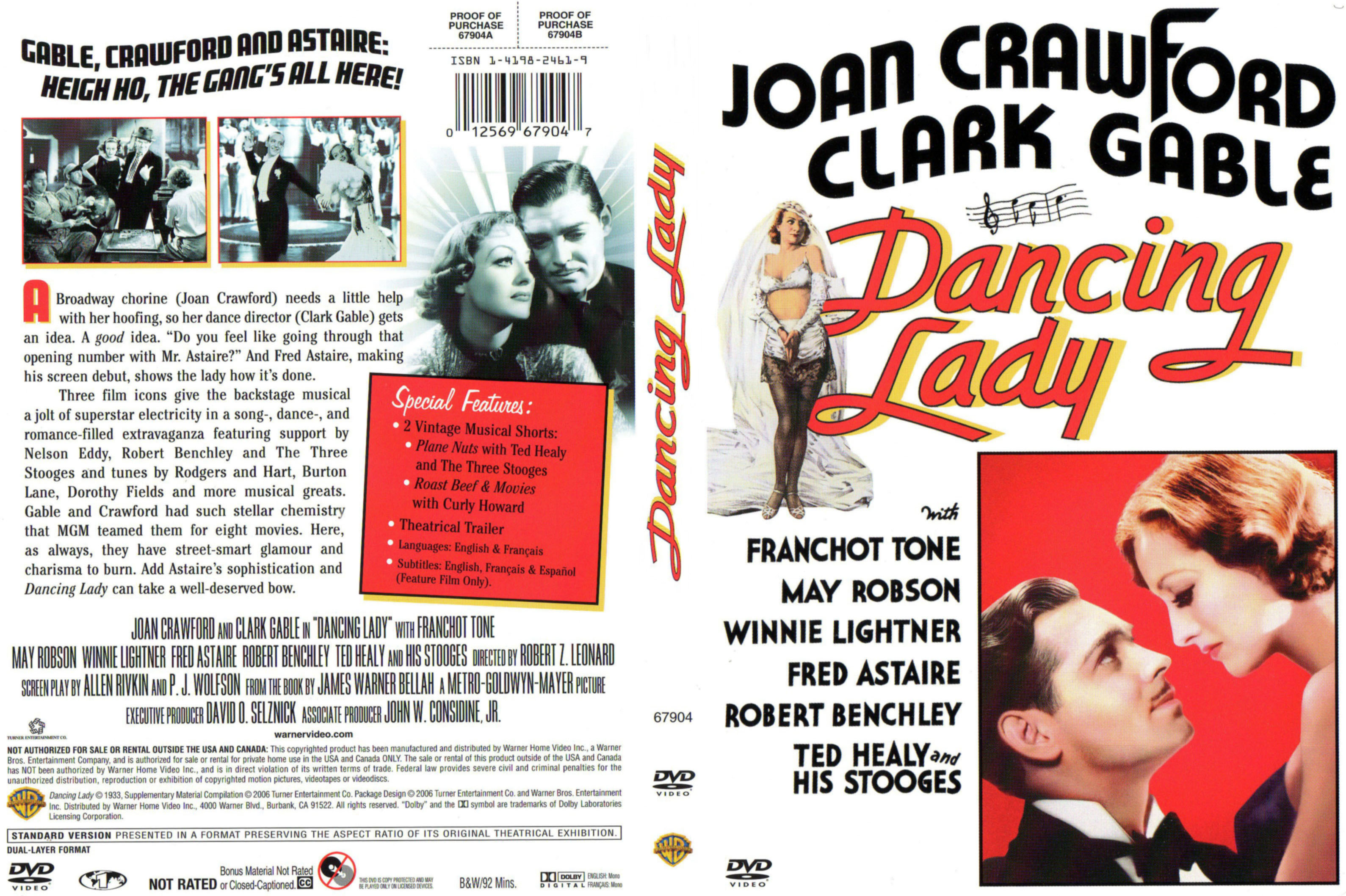 Jaquette DVD Dancing Lady Zone 1