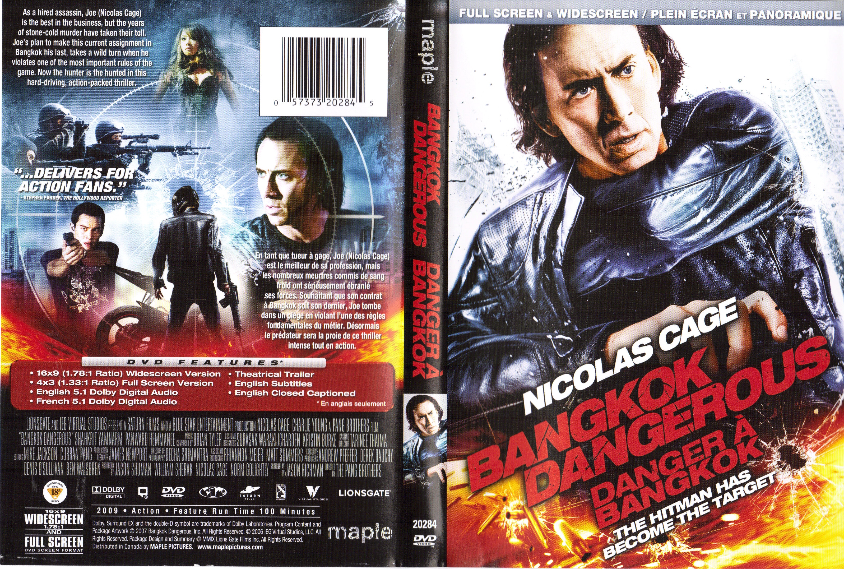 Jaquette DVD Danger  Bangkok - Bangkok dangerous
