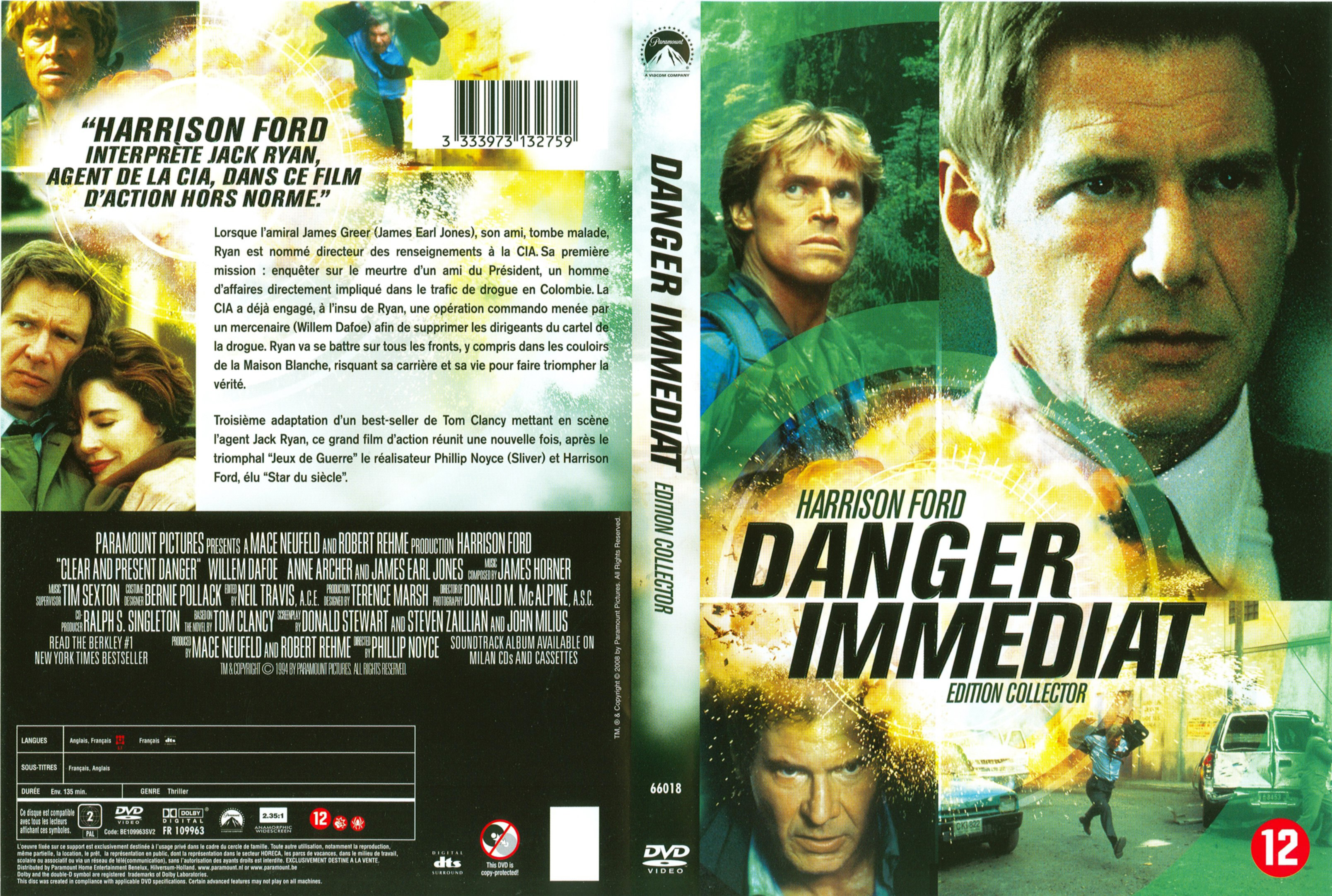 Jaquette DVD Danger immediat v3