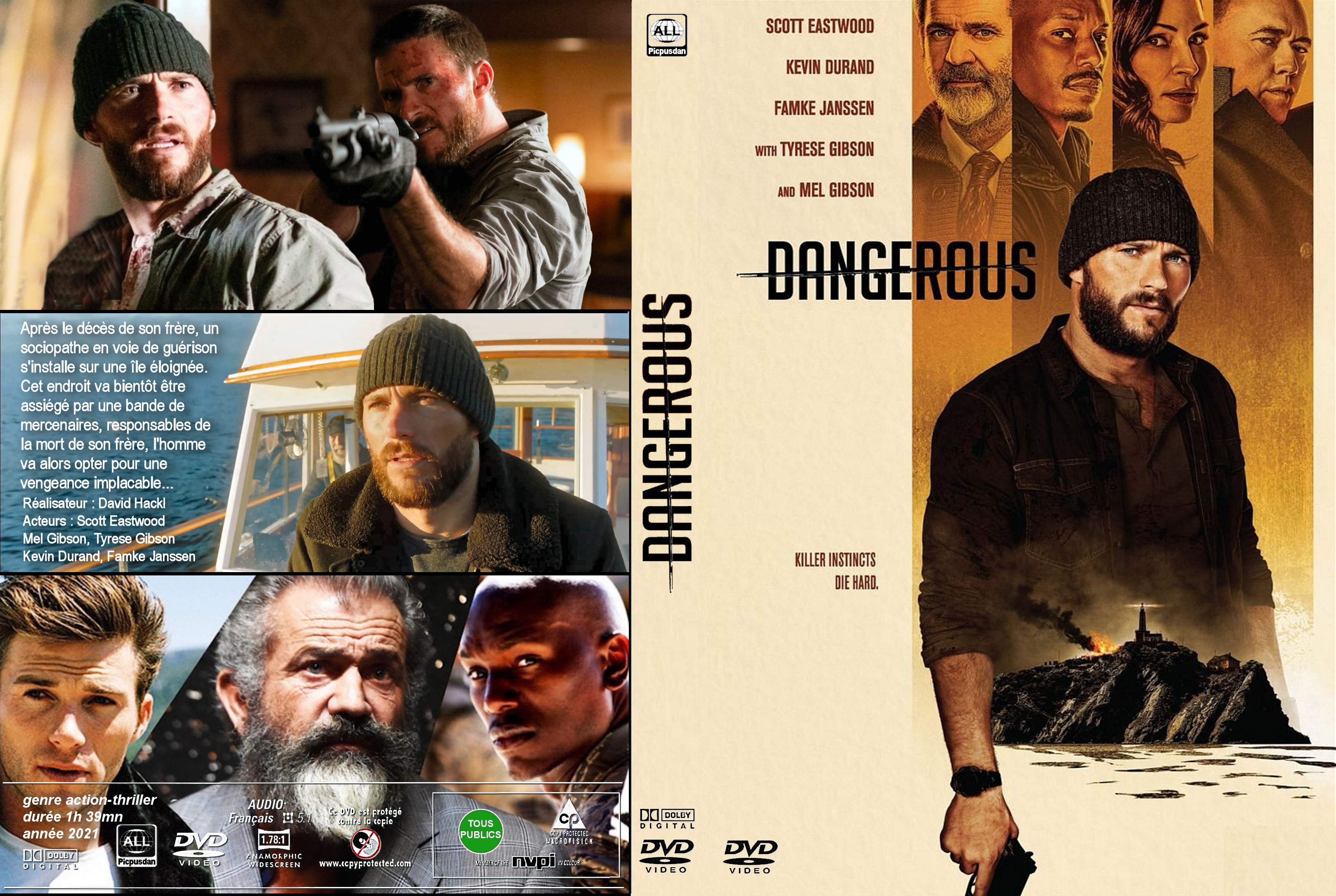 Jaquette DVD Dangerous custom