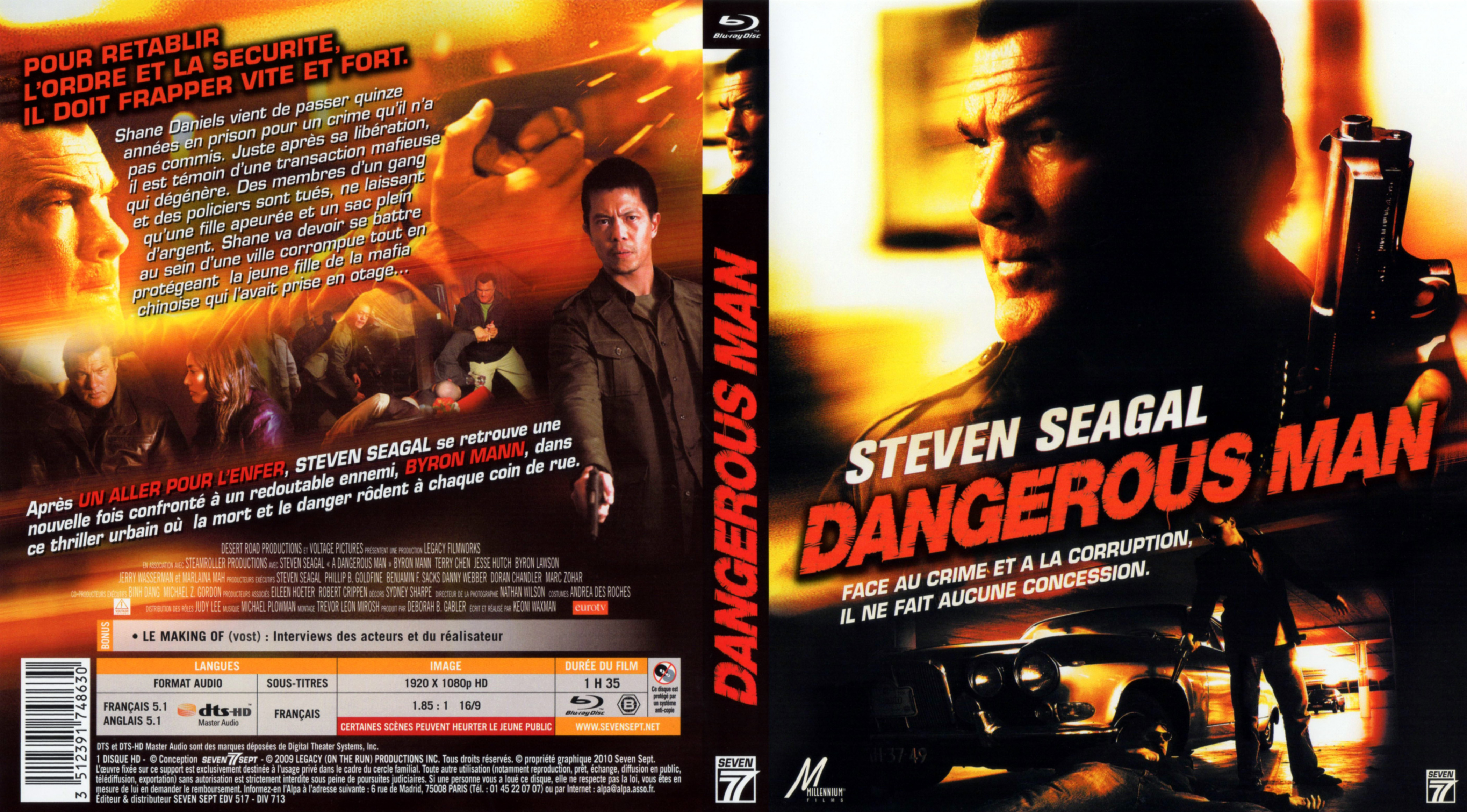 Jaquette DVD Dangerous man (BLU-RAY)