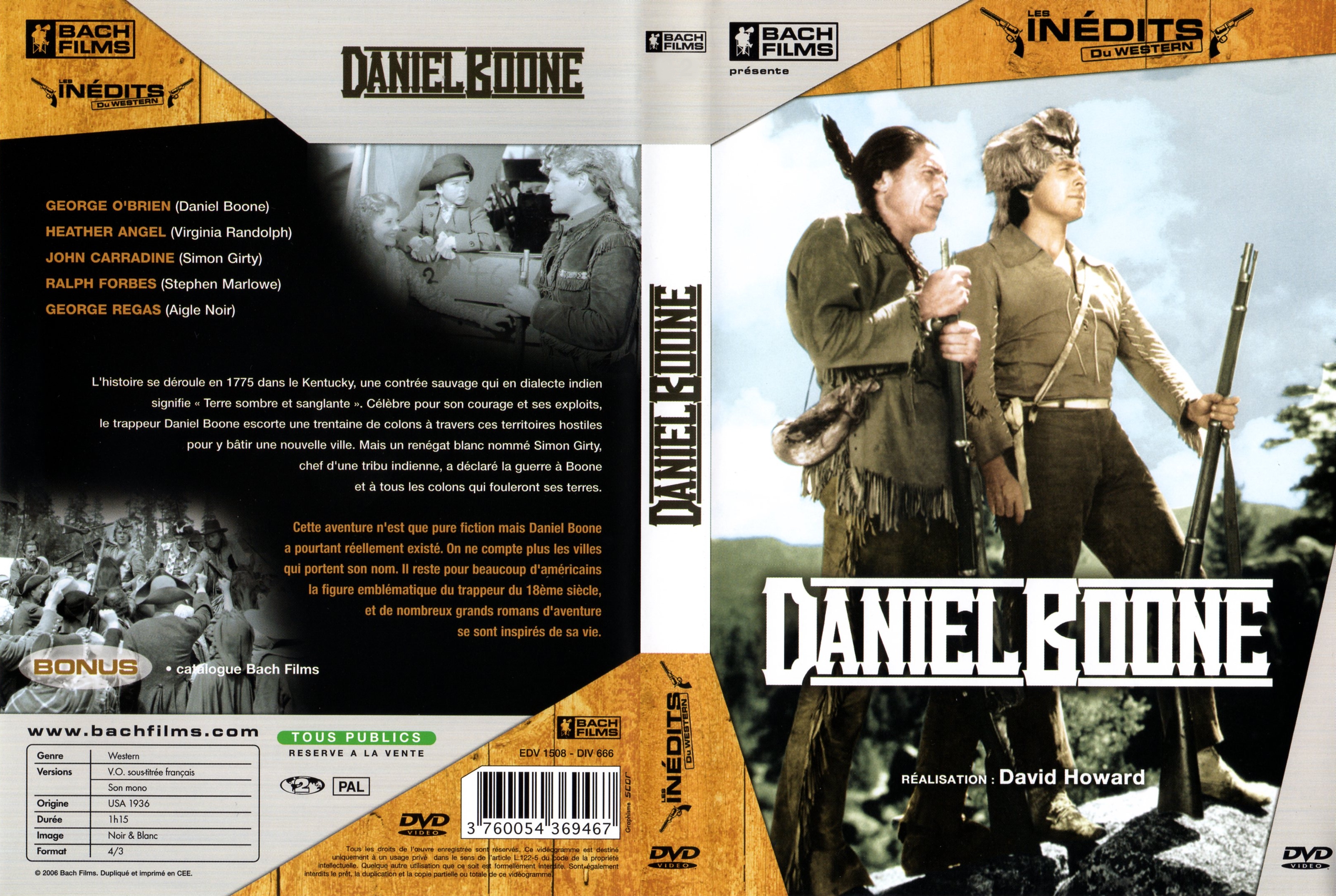 Jaquette DVD Daniel Boone