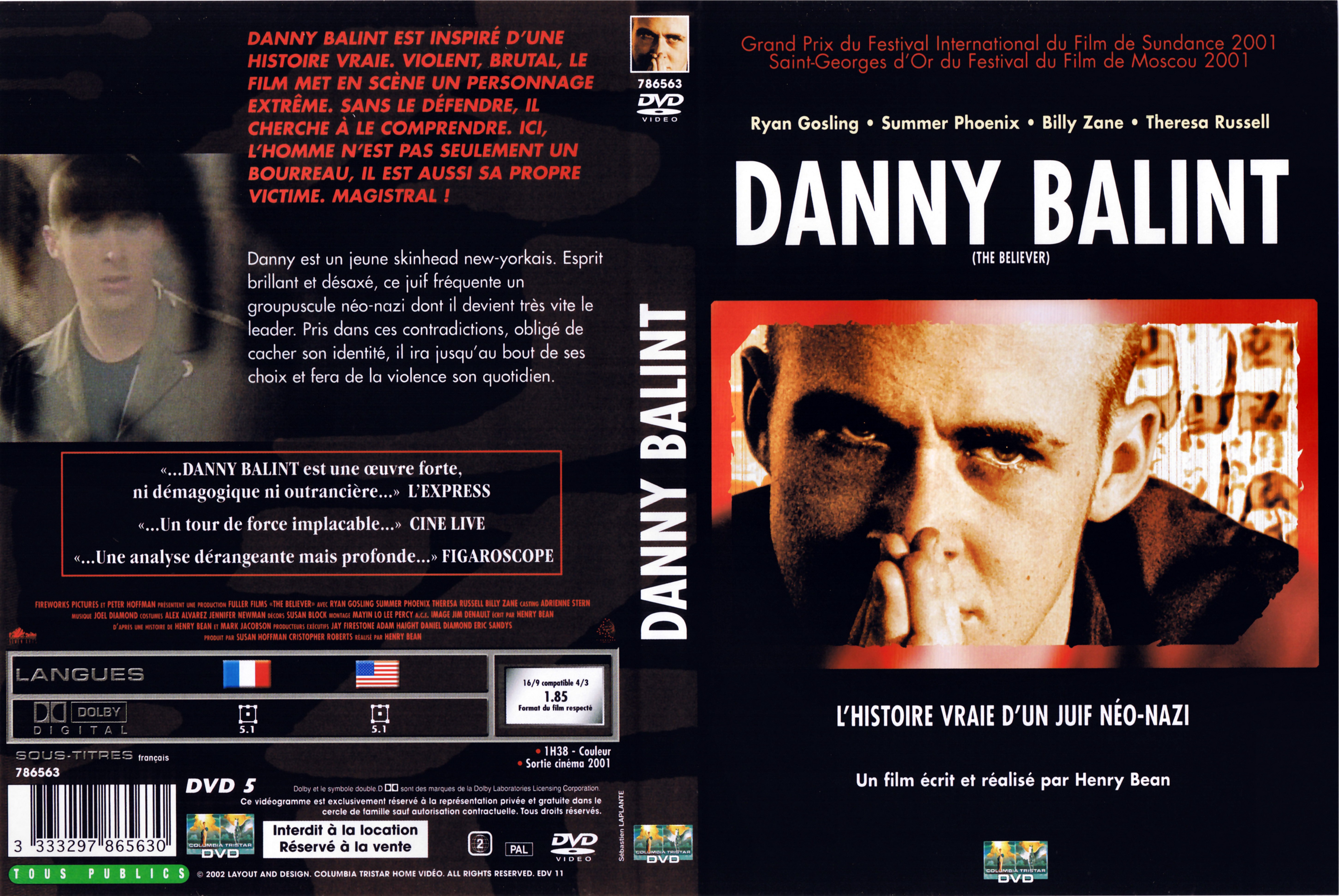 Jaquette DVD Danny Balint
