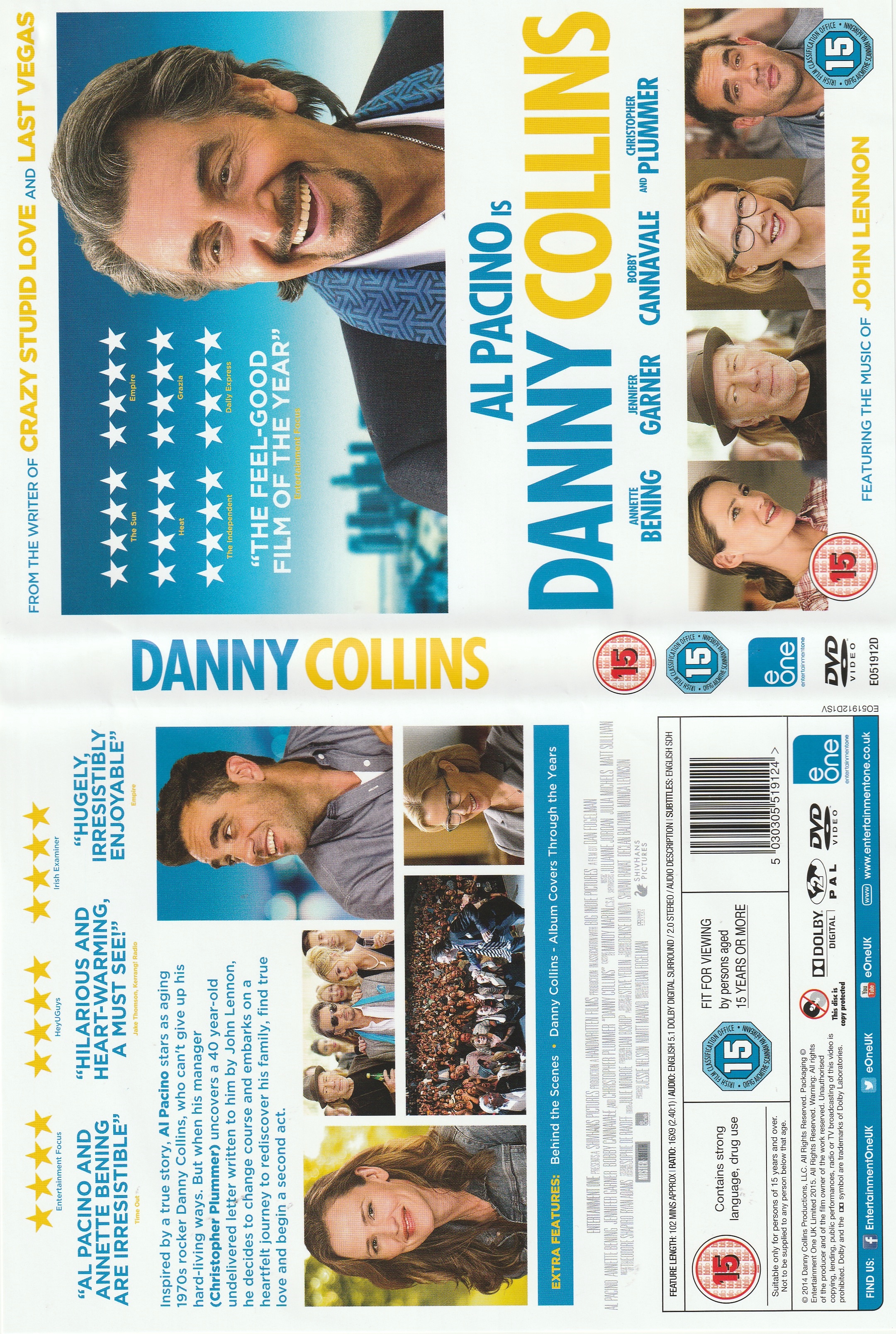 Jaquette DVD Danny Collins ZONE 1
