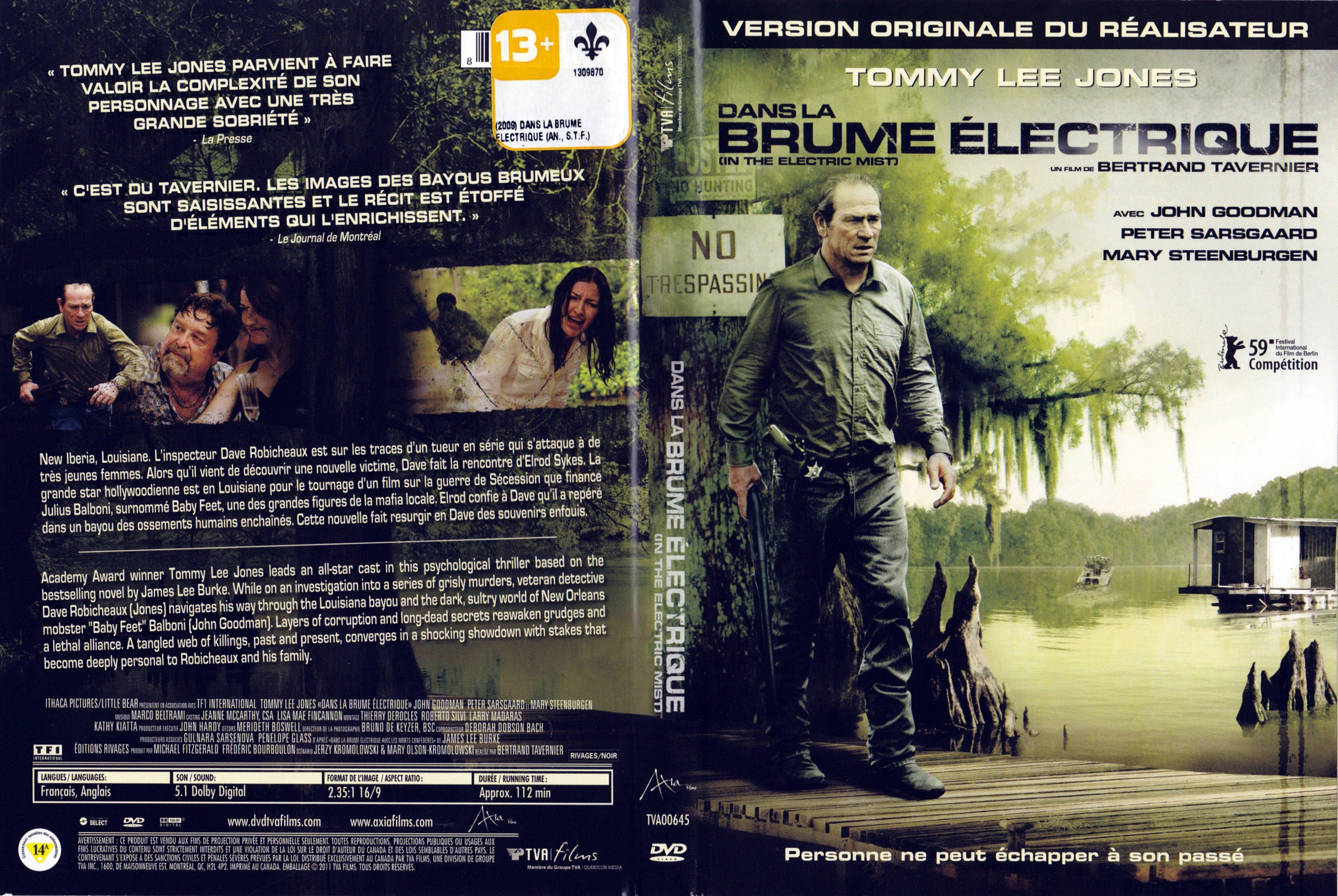 Jaquette DVD Dans la brume lectrique - In the electric mist (Canadienne)
