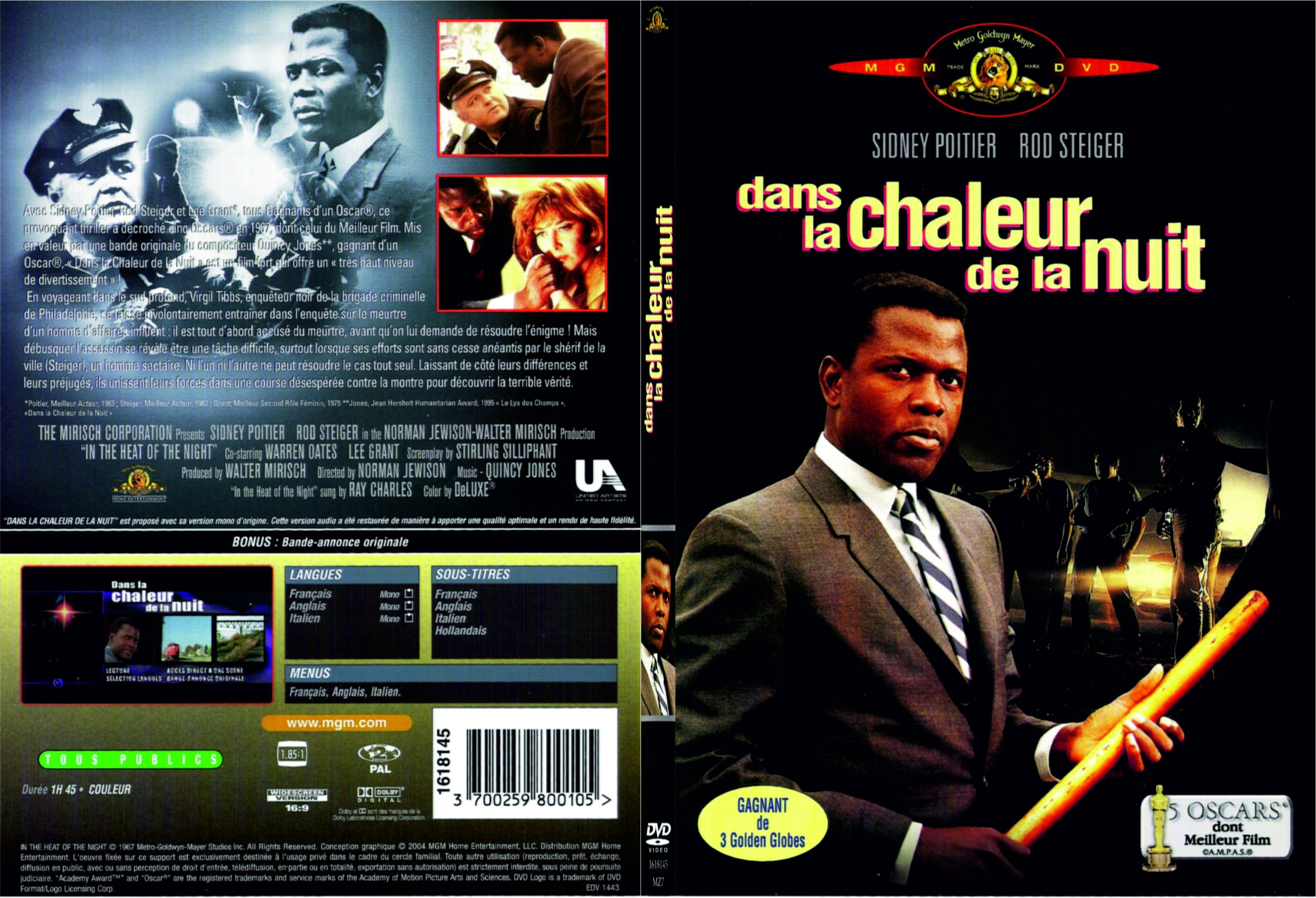 Jaquette DVD Dans la chaleur de la nuit - SLIM