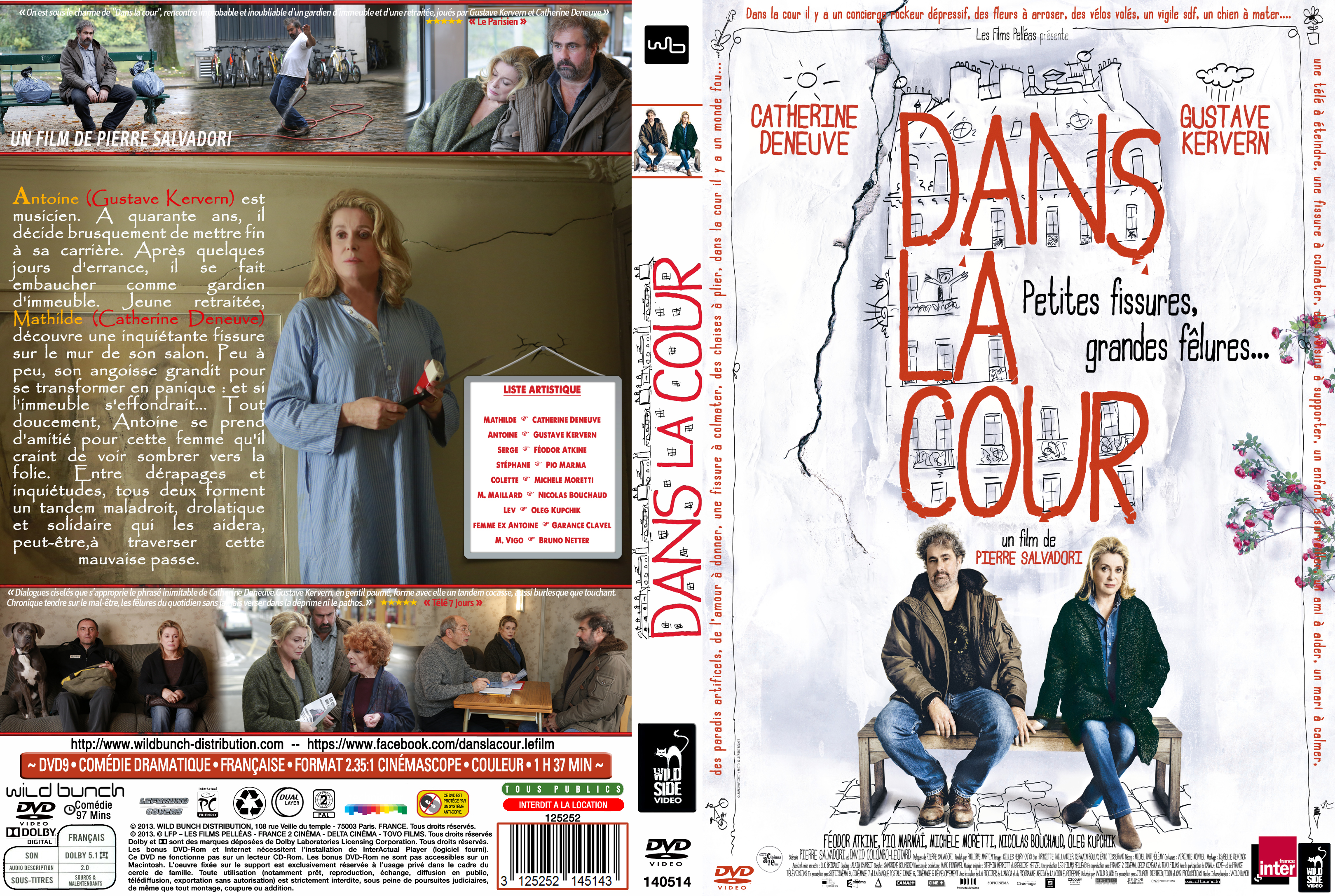 Jaquette DVD Dans la cour custom