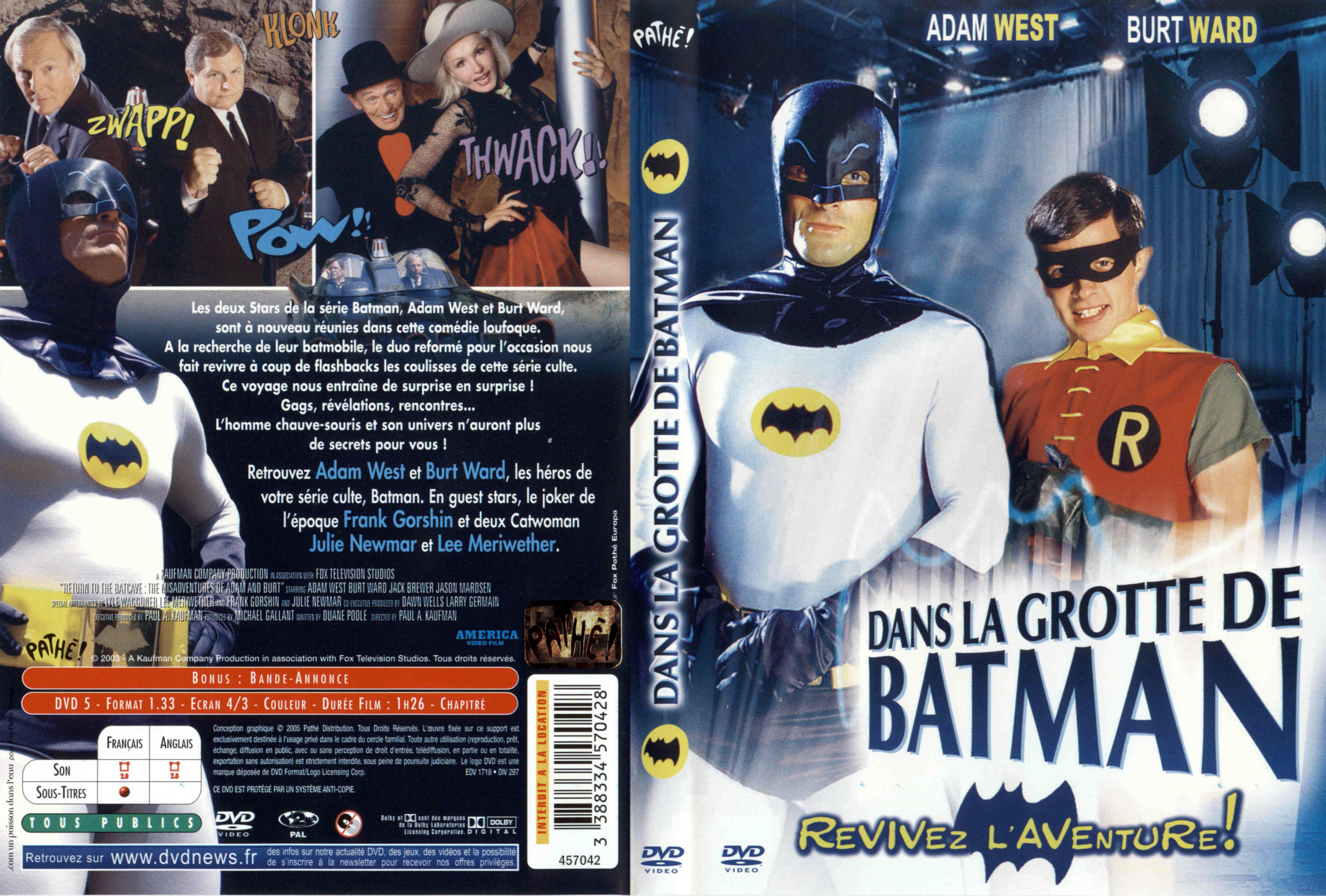 Jaquette DVD Dans la grotte de Batman