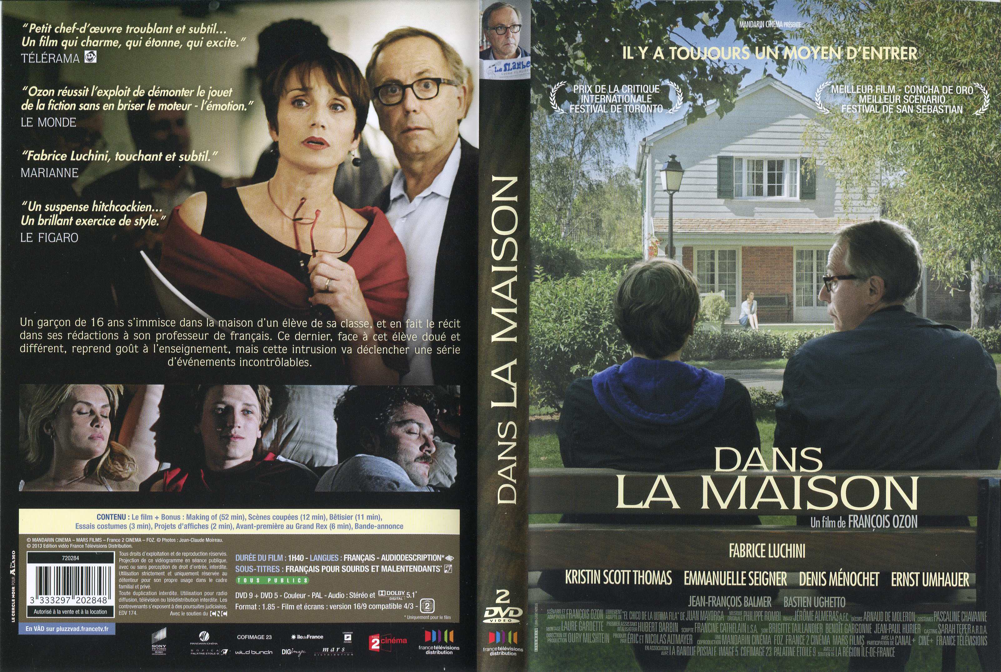 Jaquette DVD Dans la maison