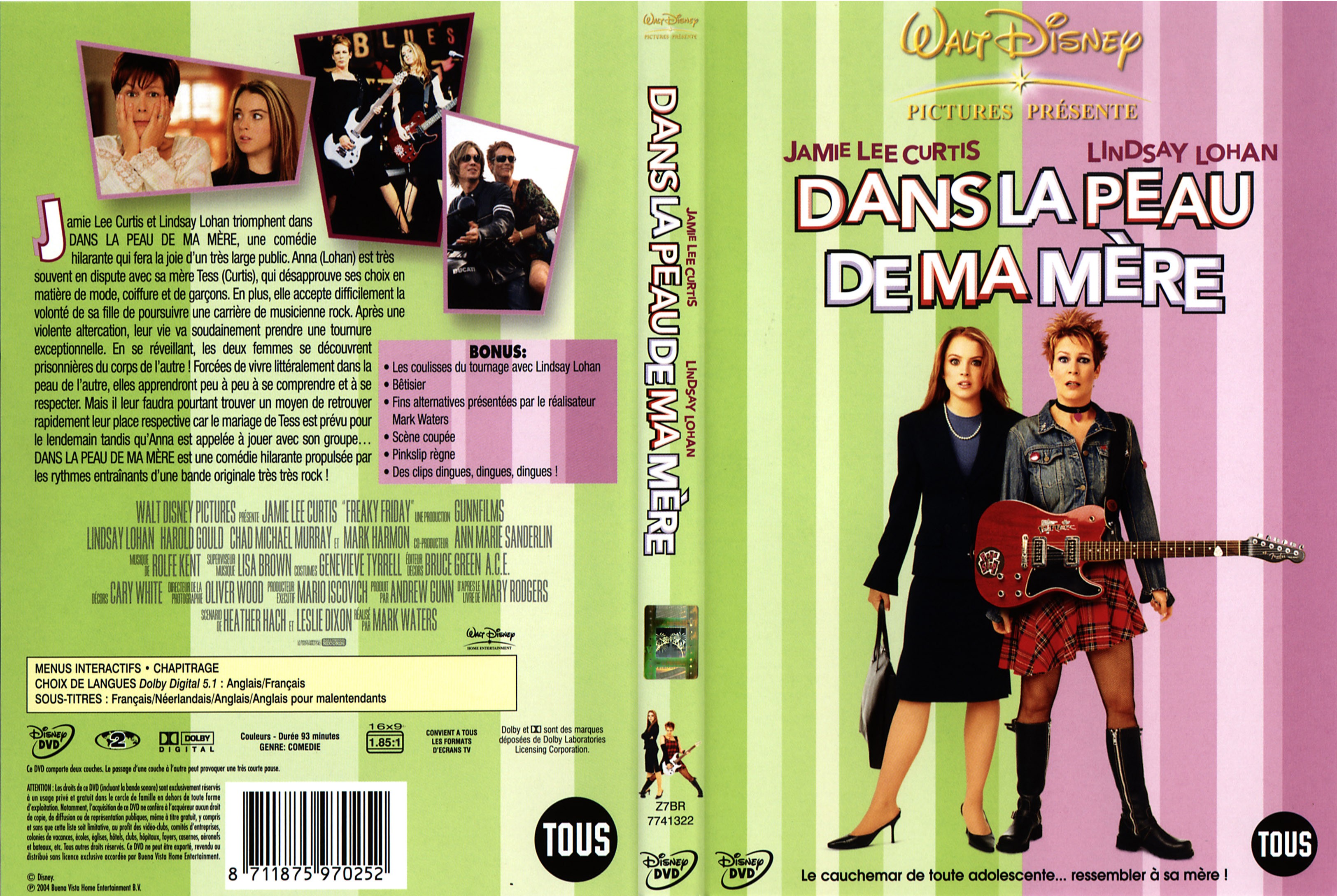 Jaquette DVD Dans la peau de ma mre