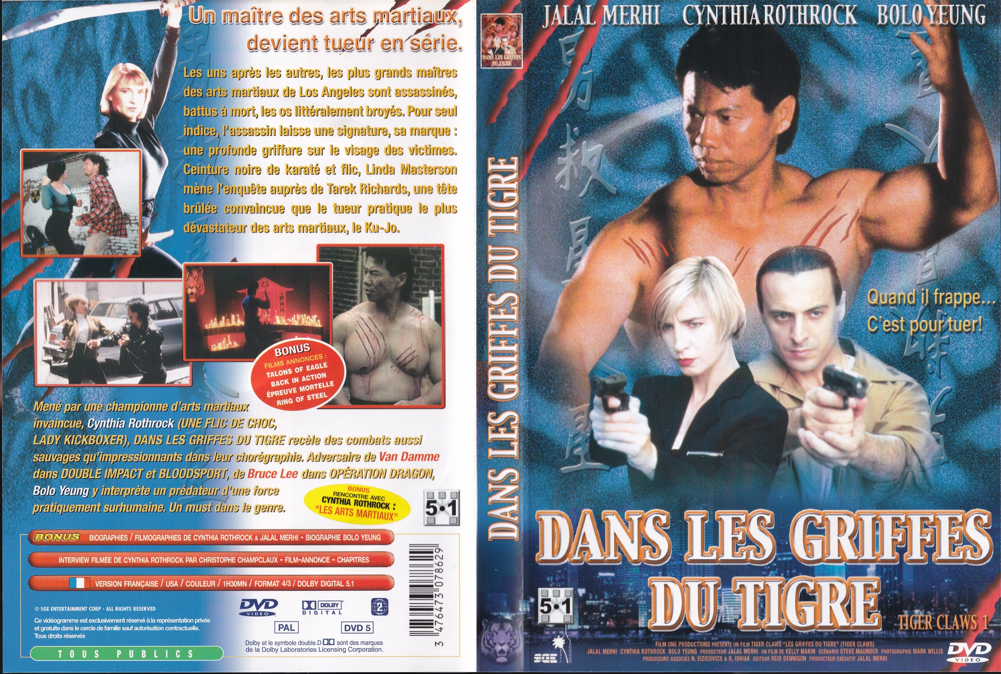 Jaquette DVD Dans les Griffes du Tigre v2