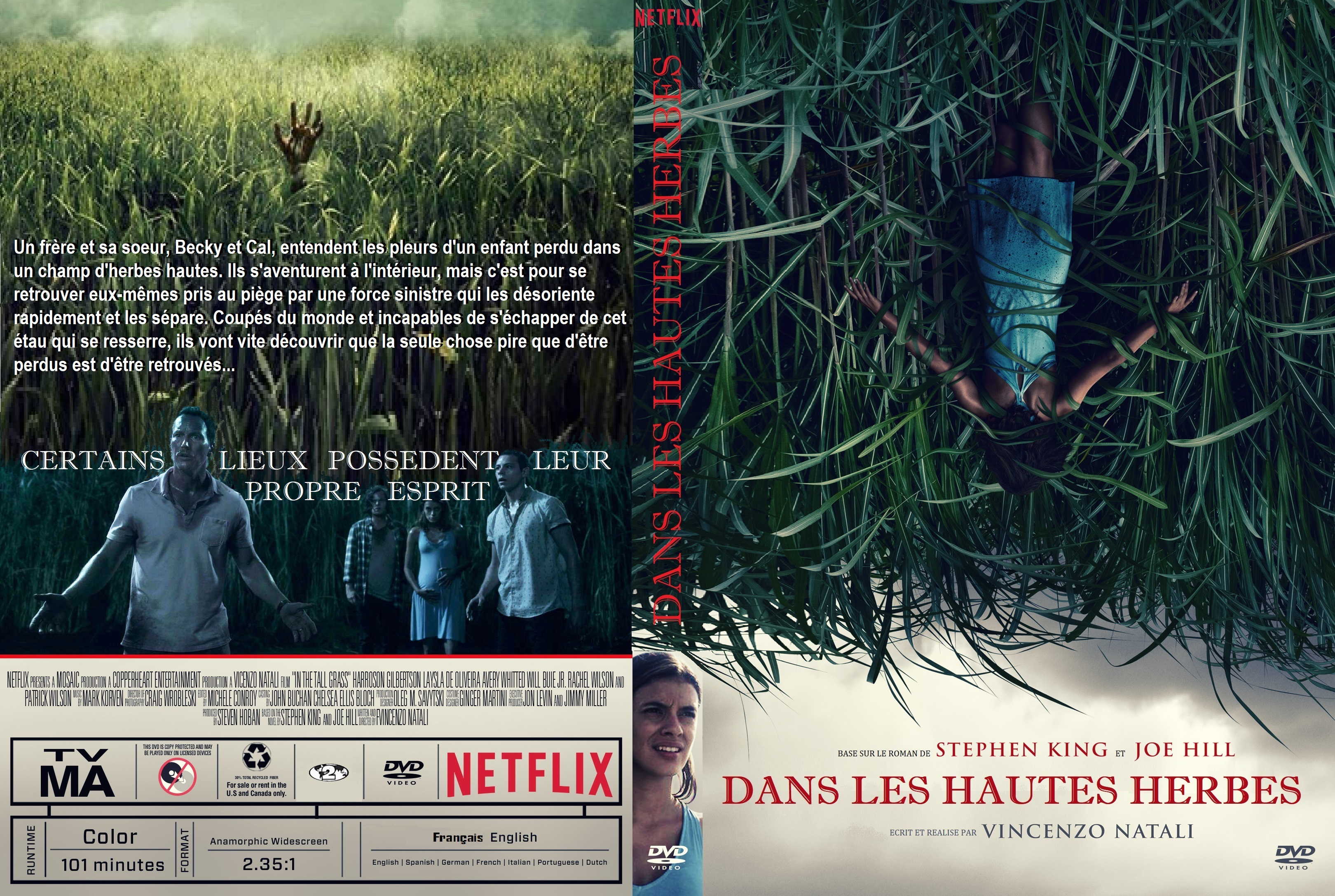 Jaquette DVD Dans les Hautes Herbes custom