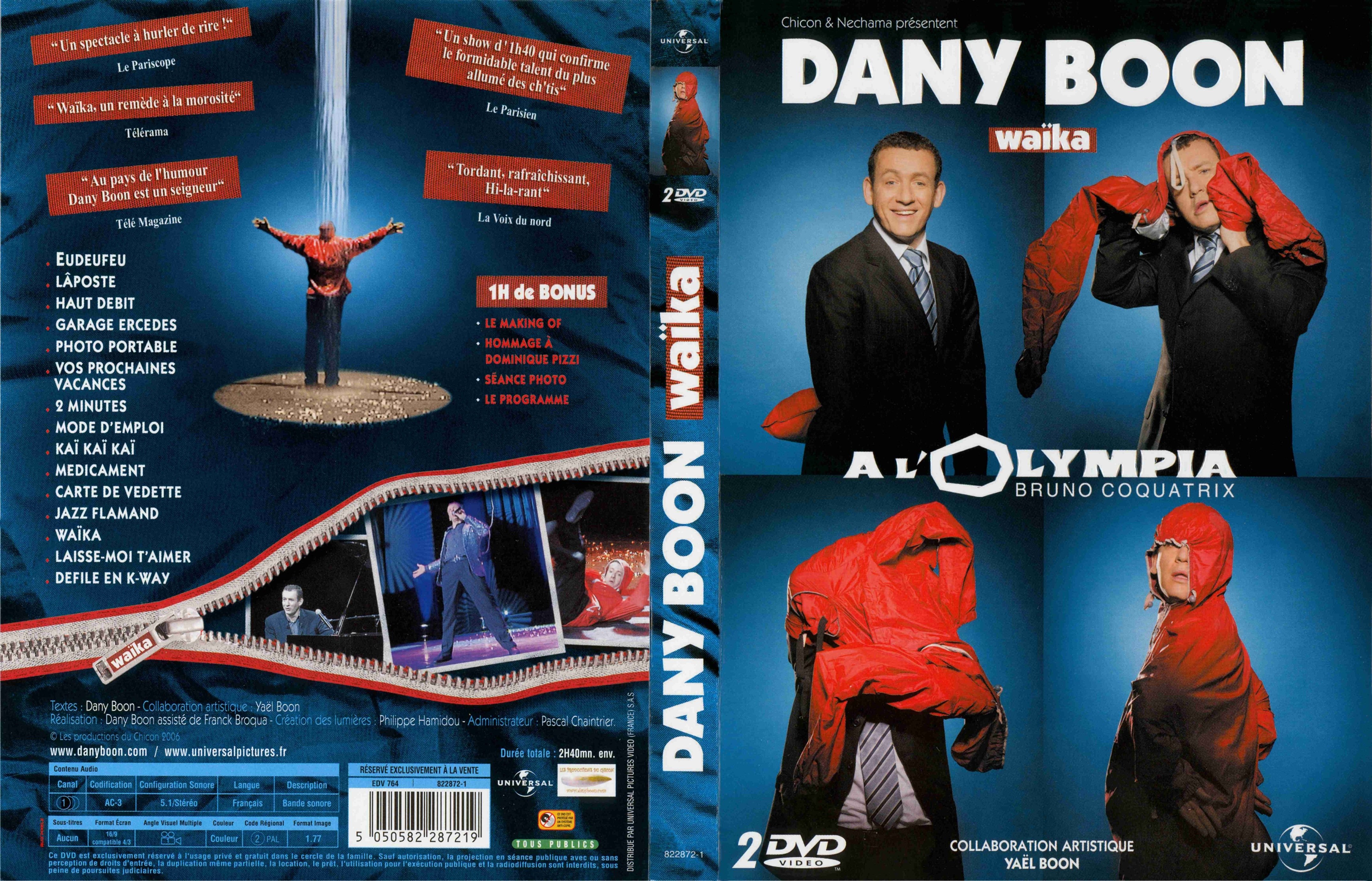 Jaquette DVD Dany Boon Waika