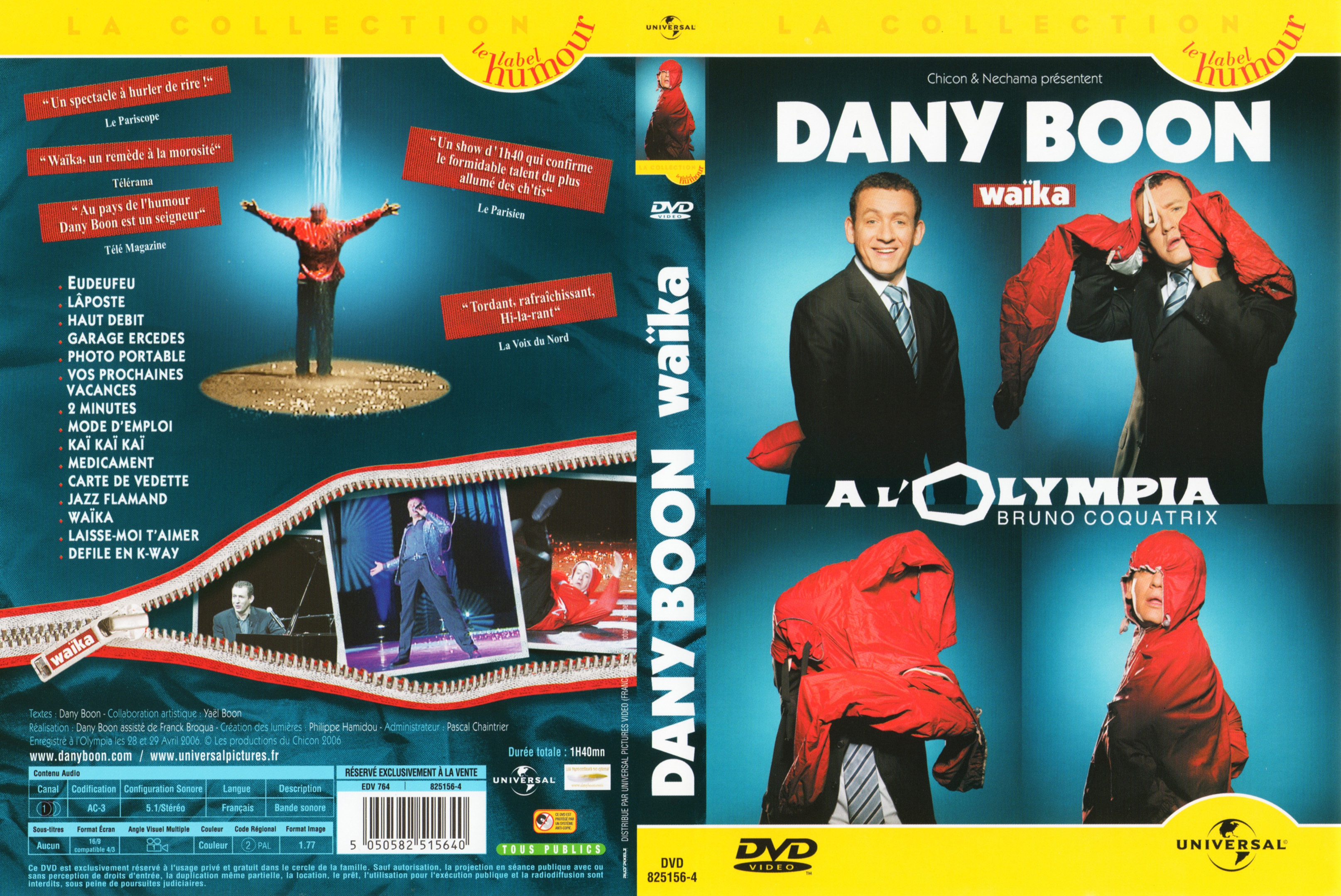 Jaquette DVD Dany Boon Waika v2