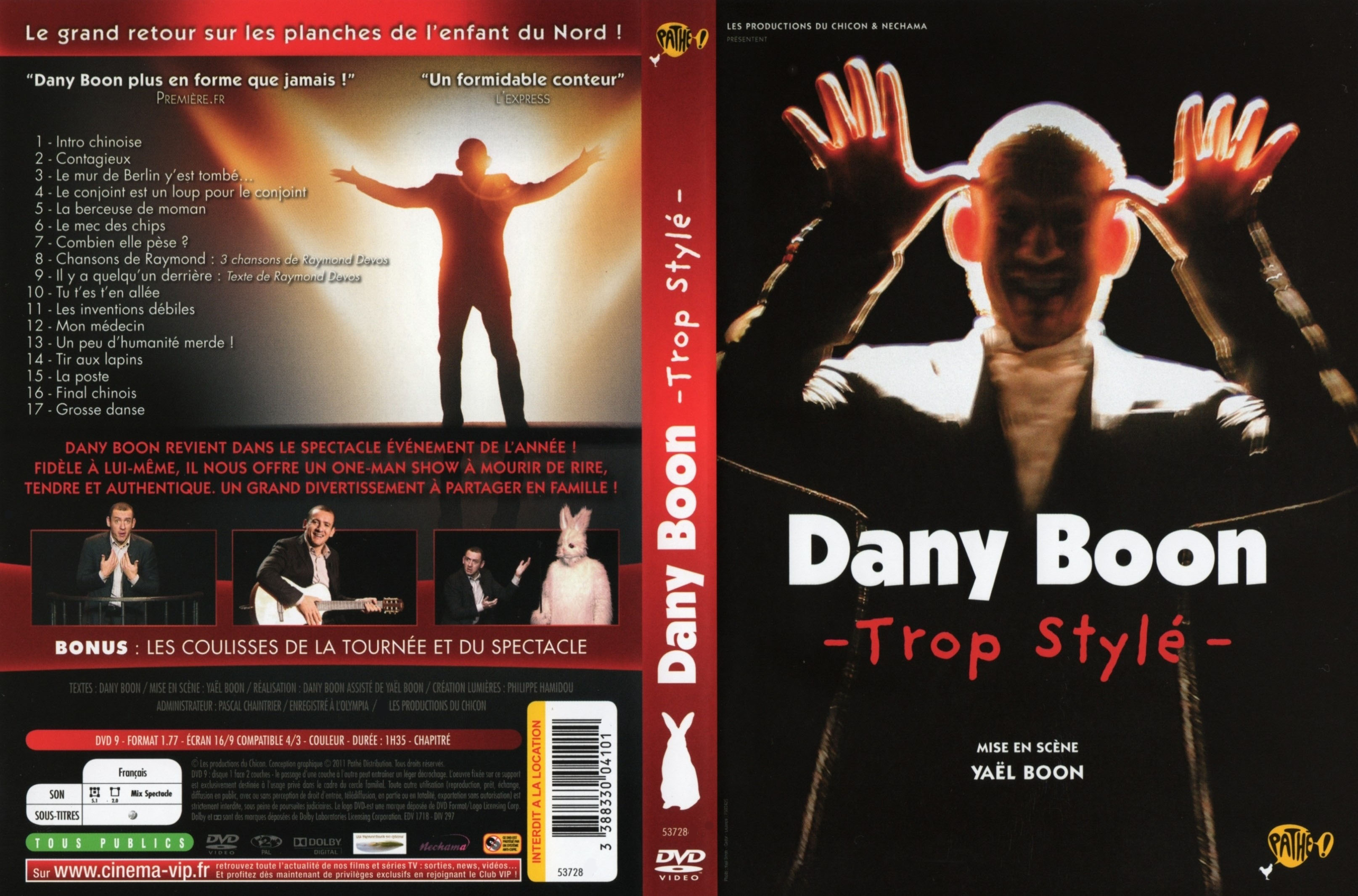 Jaquette DVD Dany Boon - Trop styl