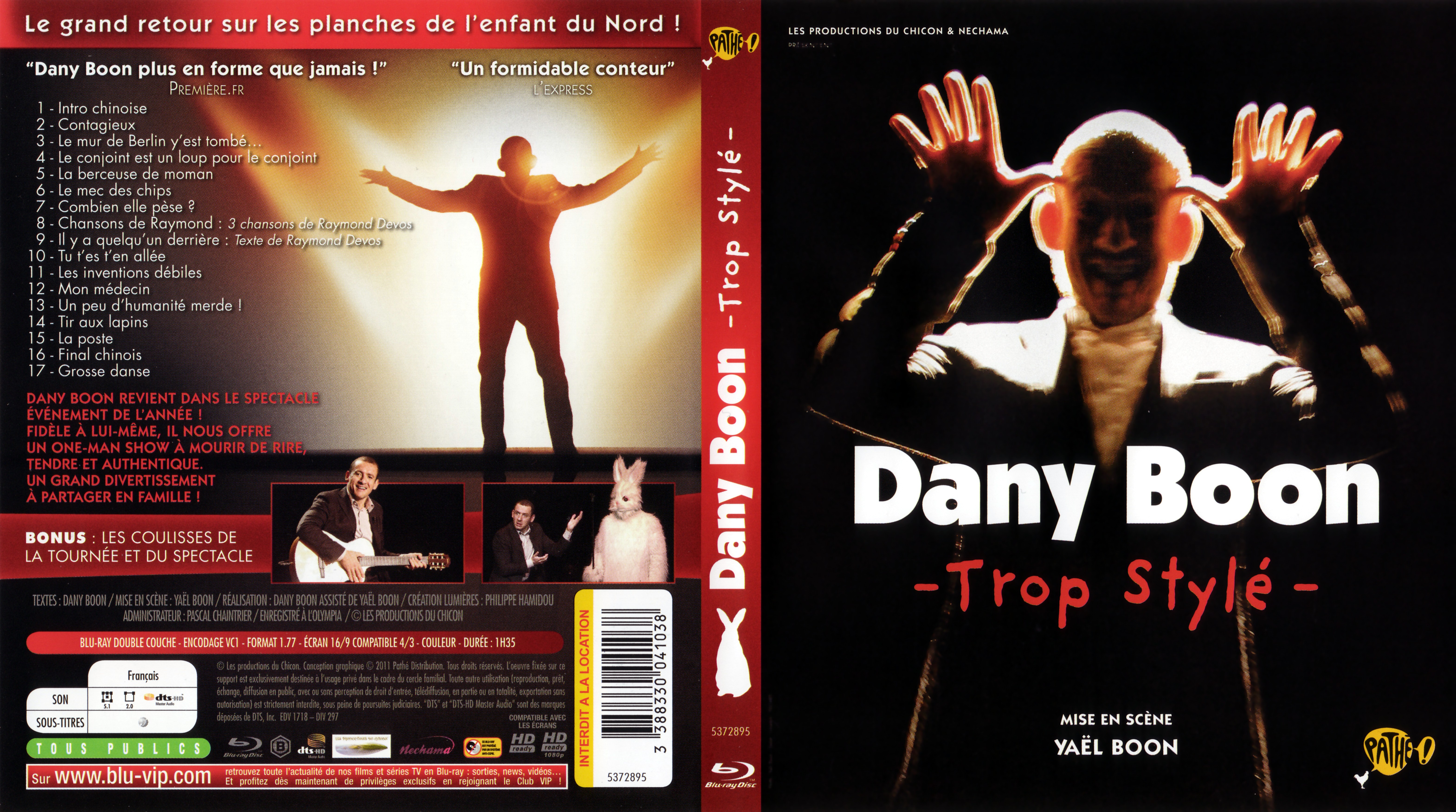 Jaquette DVD Dany Boon - Trop styl (BLU-RAY)