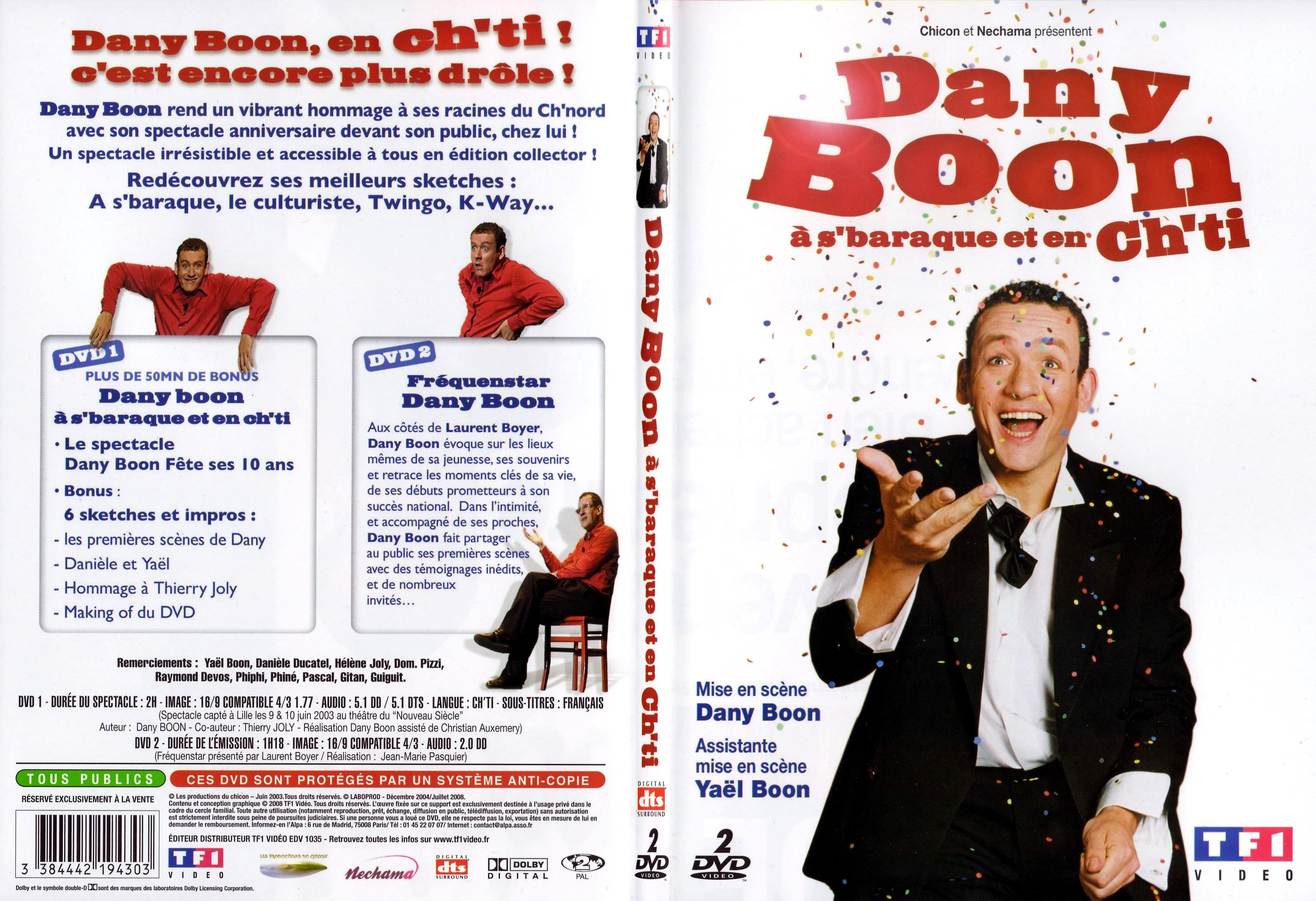 Jaquette DVD Dany Boon  s