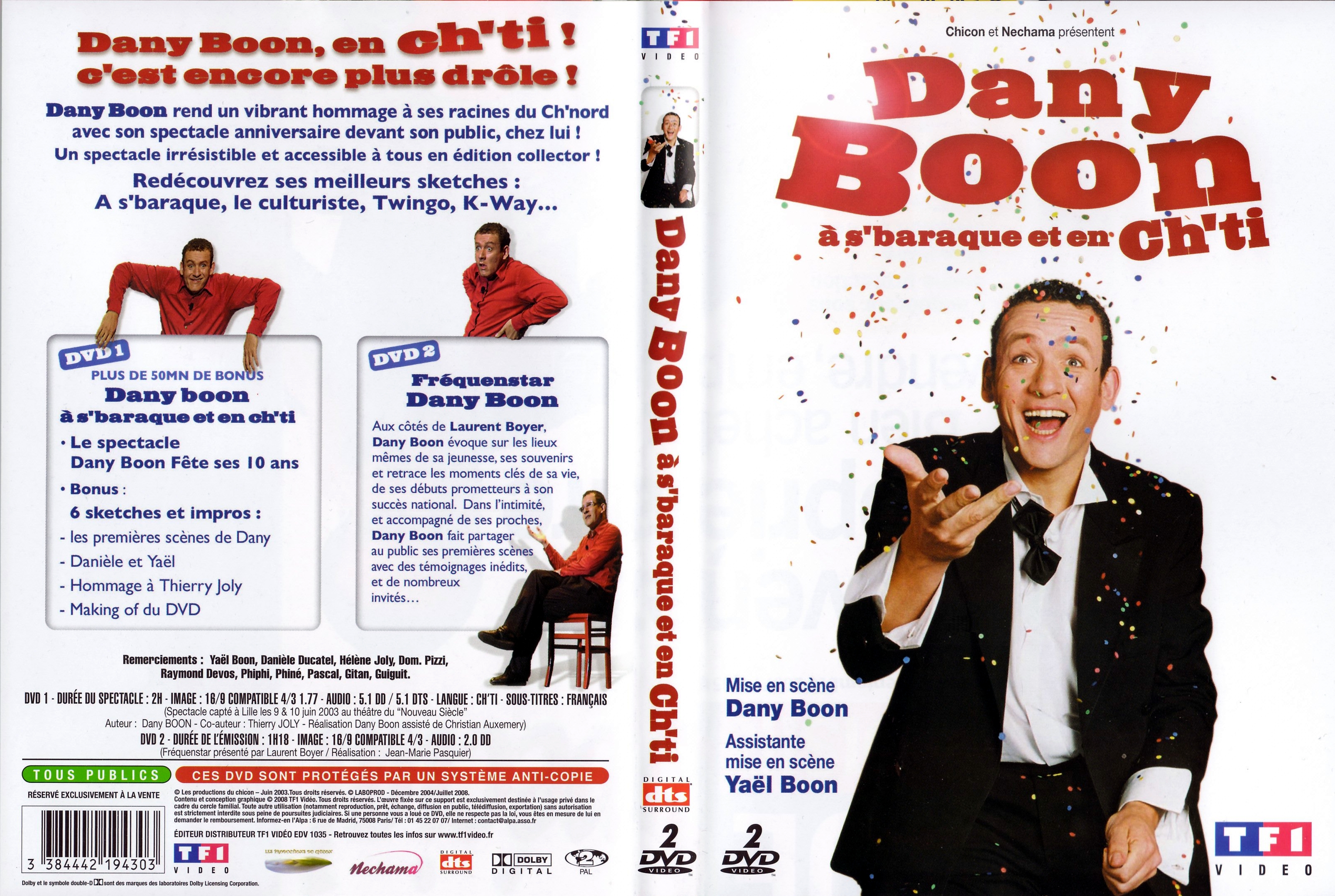 Jaquette DVD Dany Boon  s