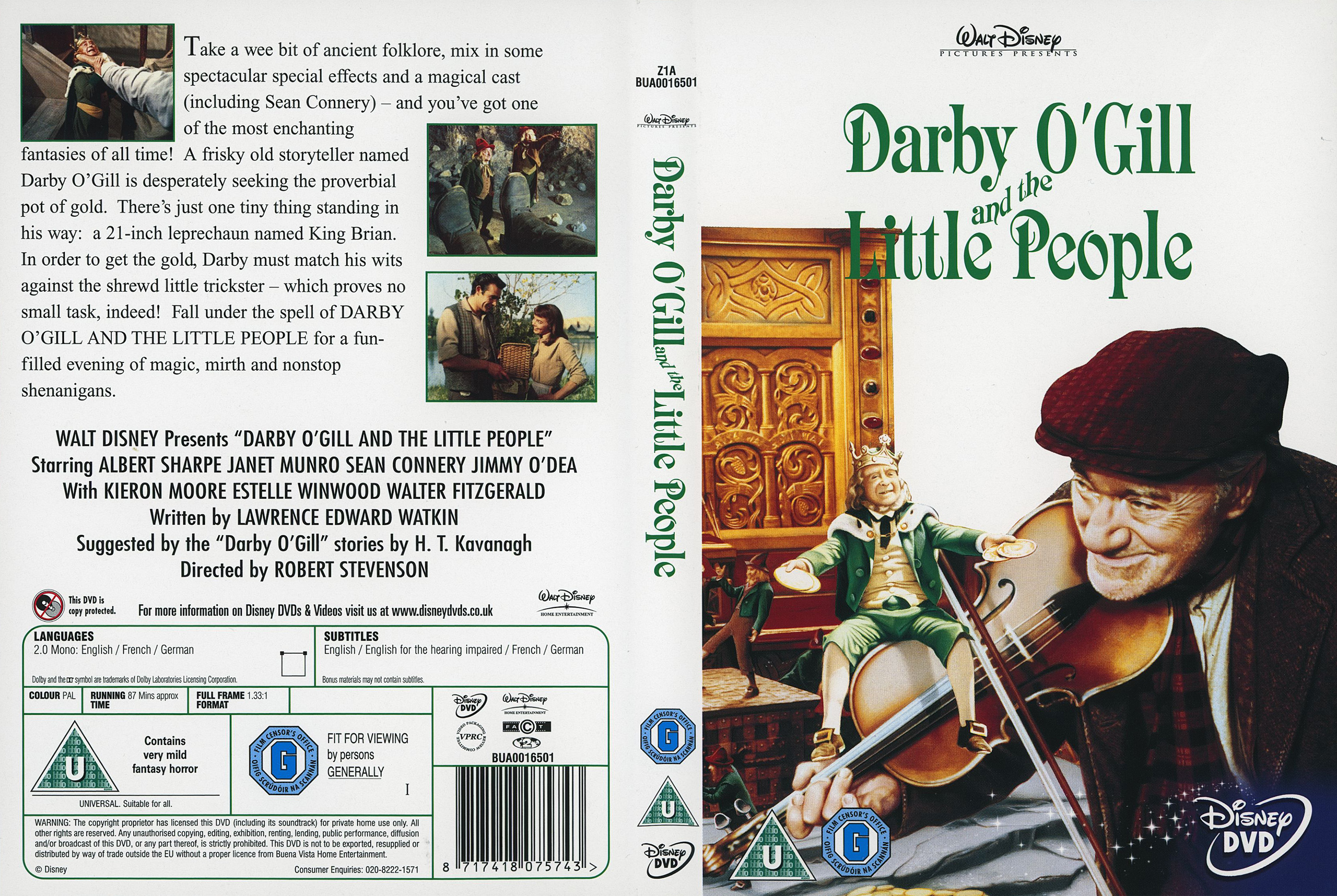Jaquette DVD Darby O-Gill et les Farfadets - Darby O-gill & Little People