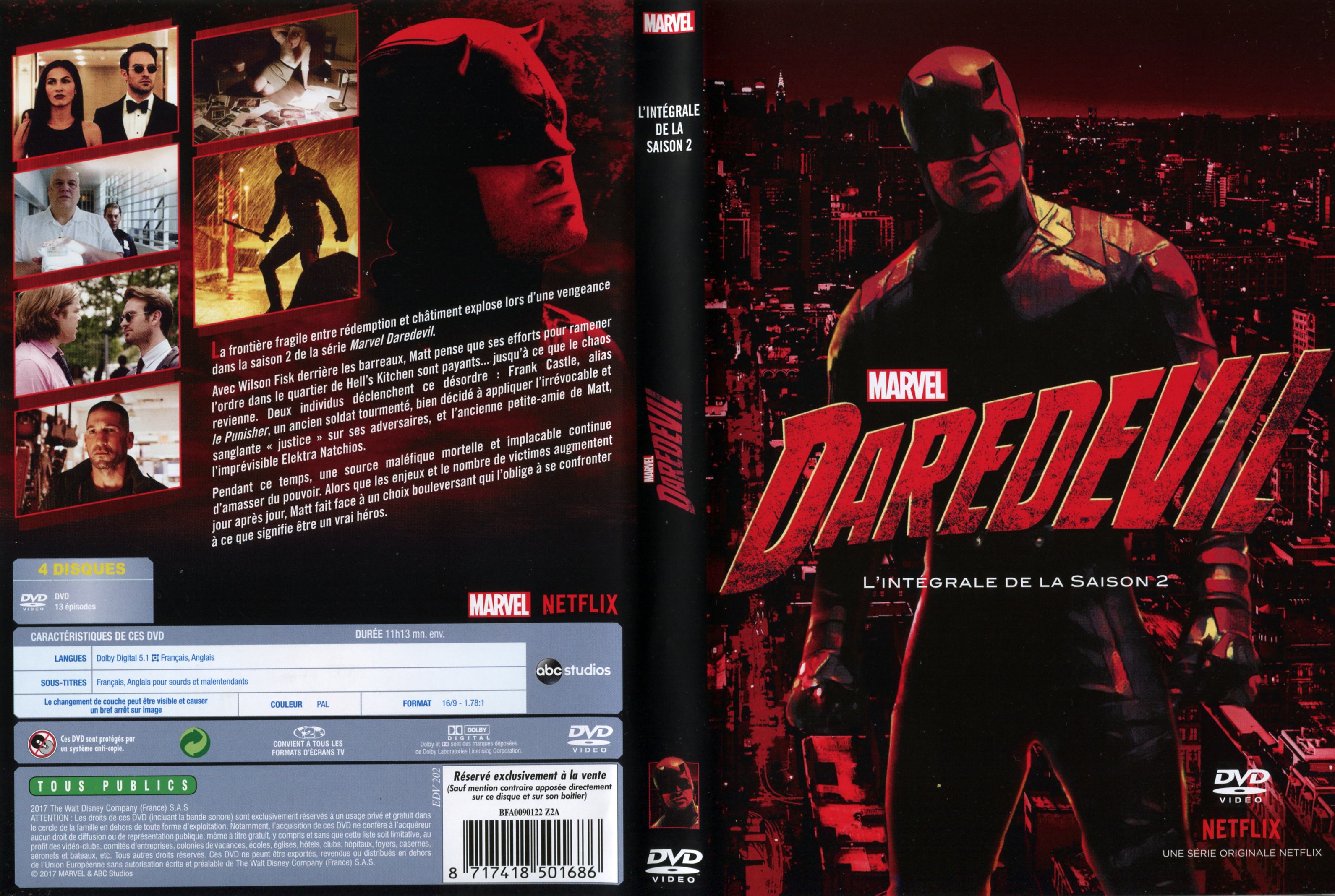 Jaquette DVD Daredevil Saison 2